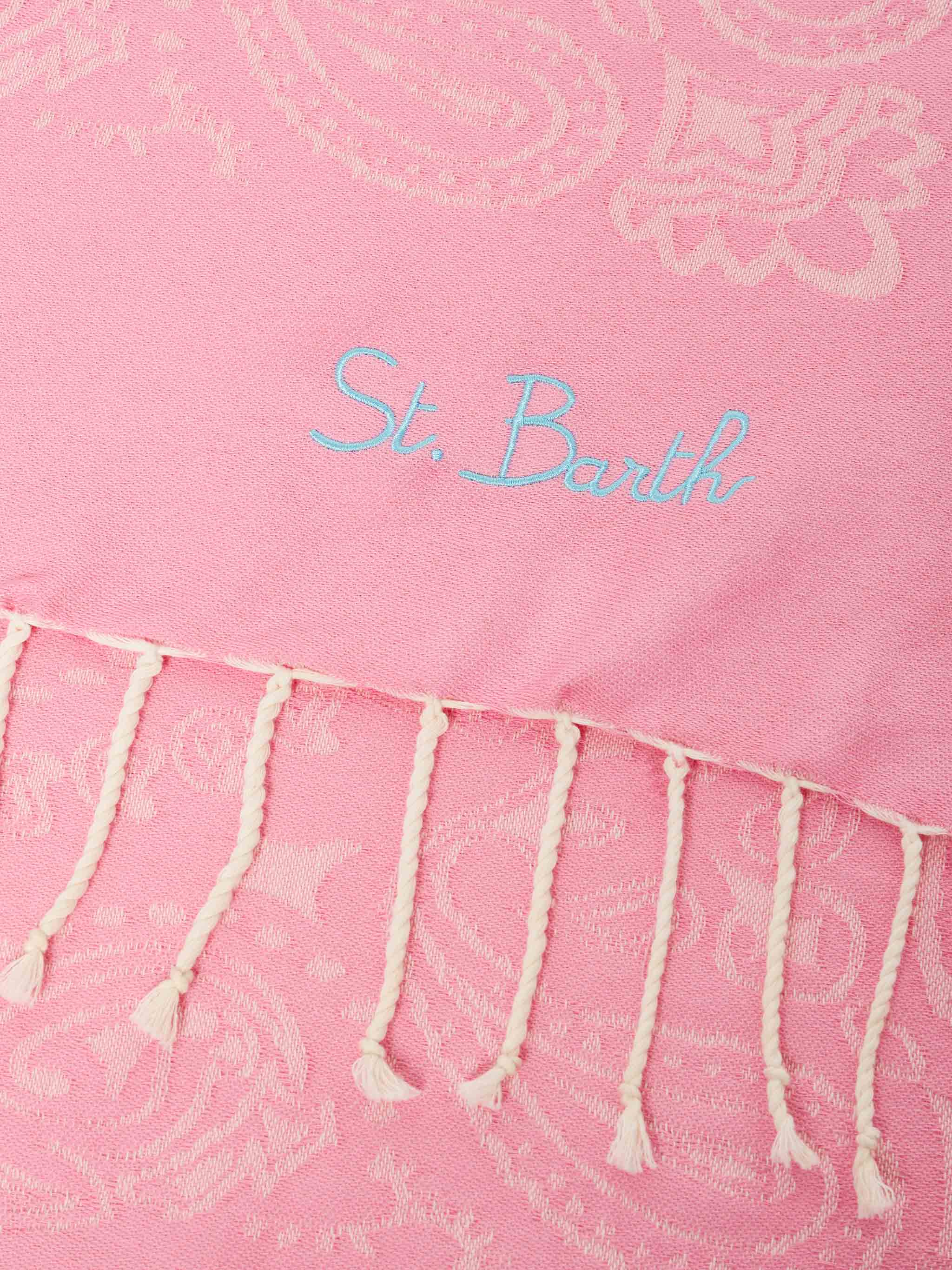 Foutas cotton beach towel with bandana jacquard - Image 2