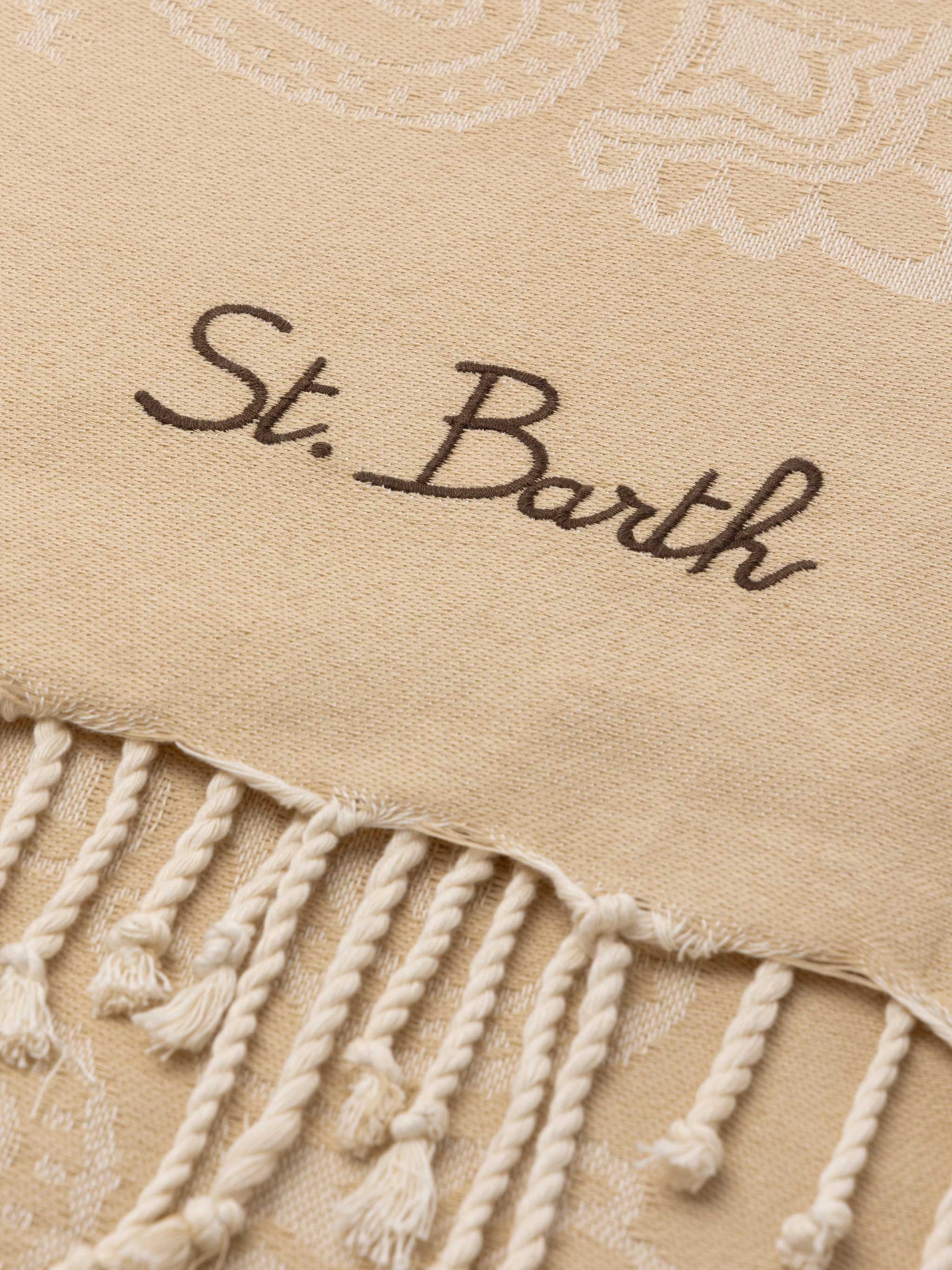Foutas cotton beach towel with bandana jacquard - Image 3