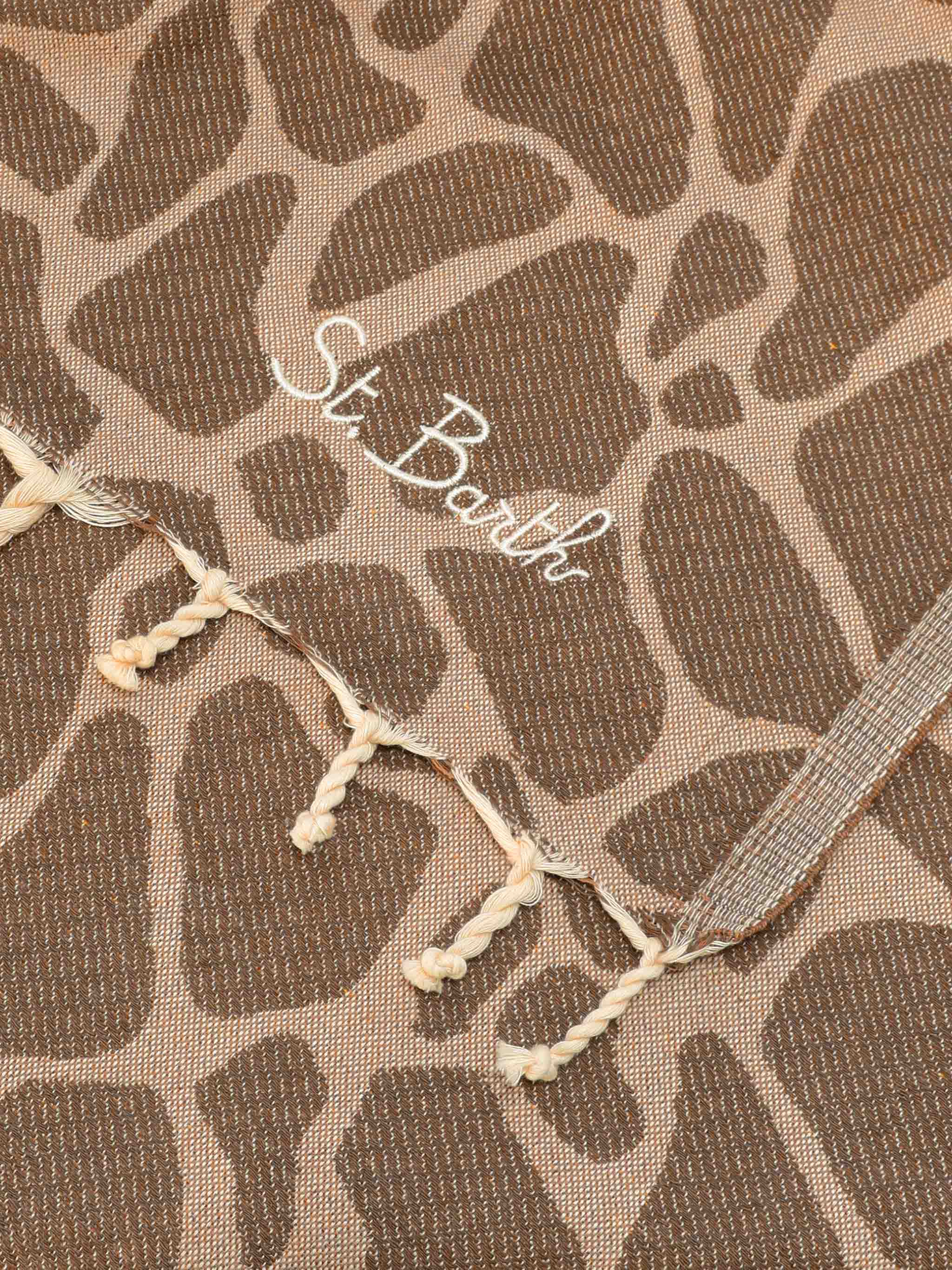 Foutas cotton jacquard animalier beach towel - Image 2