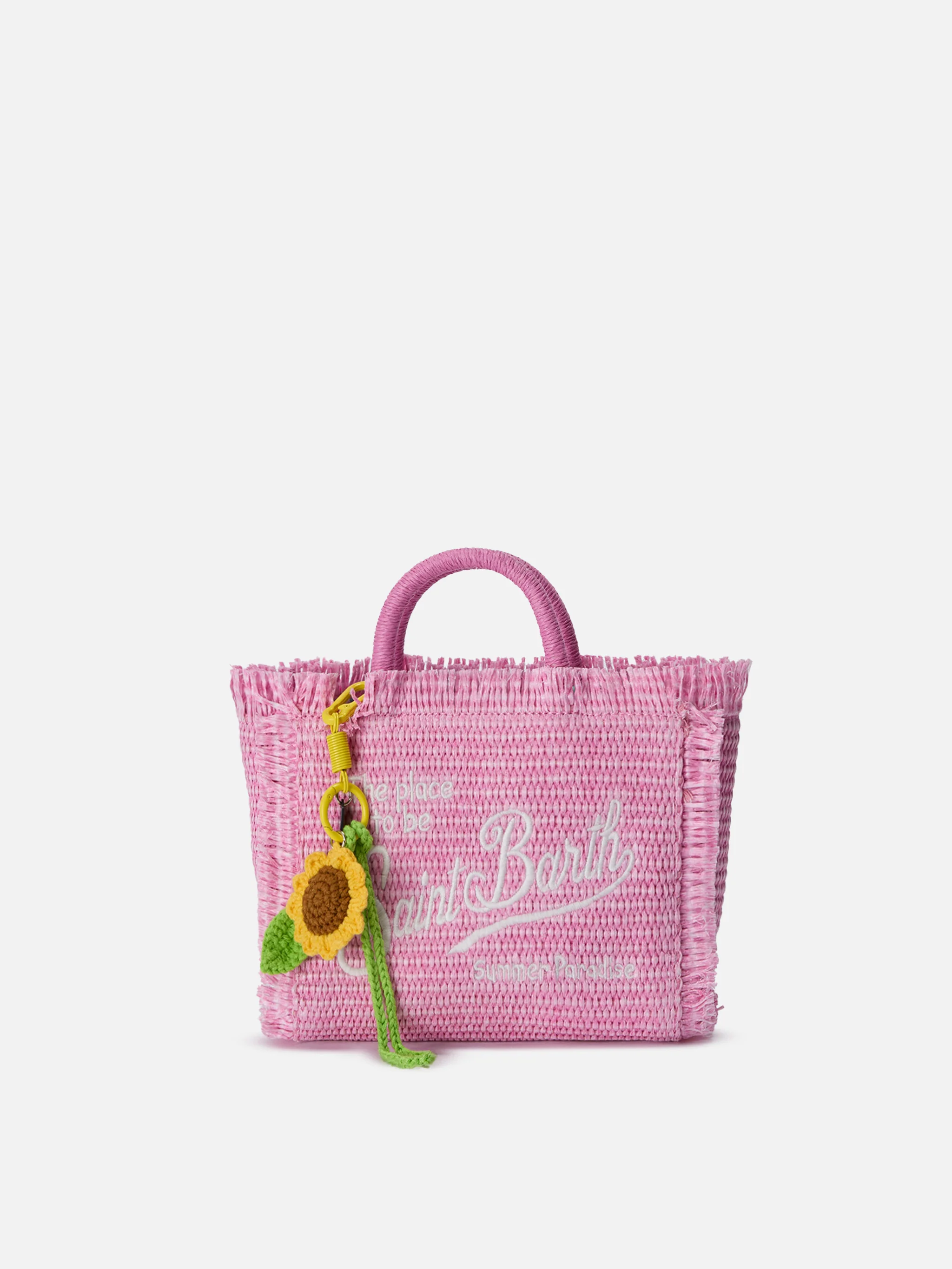 Funny bag Charm with crochet sunflower - Image 2