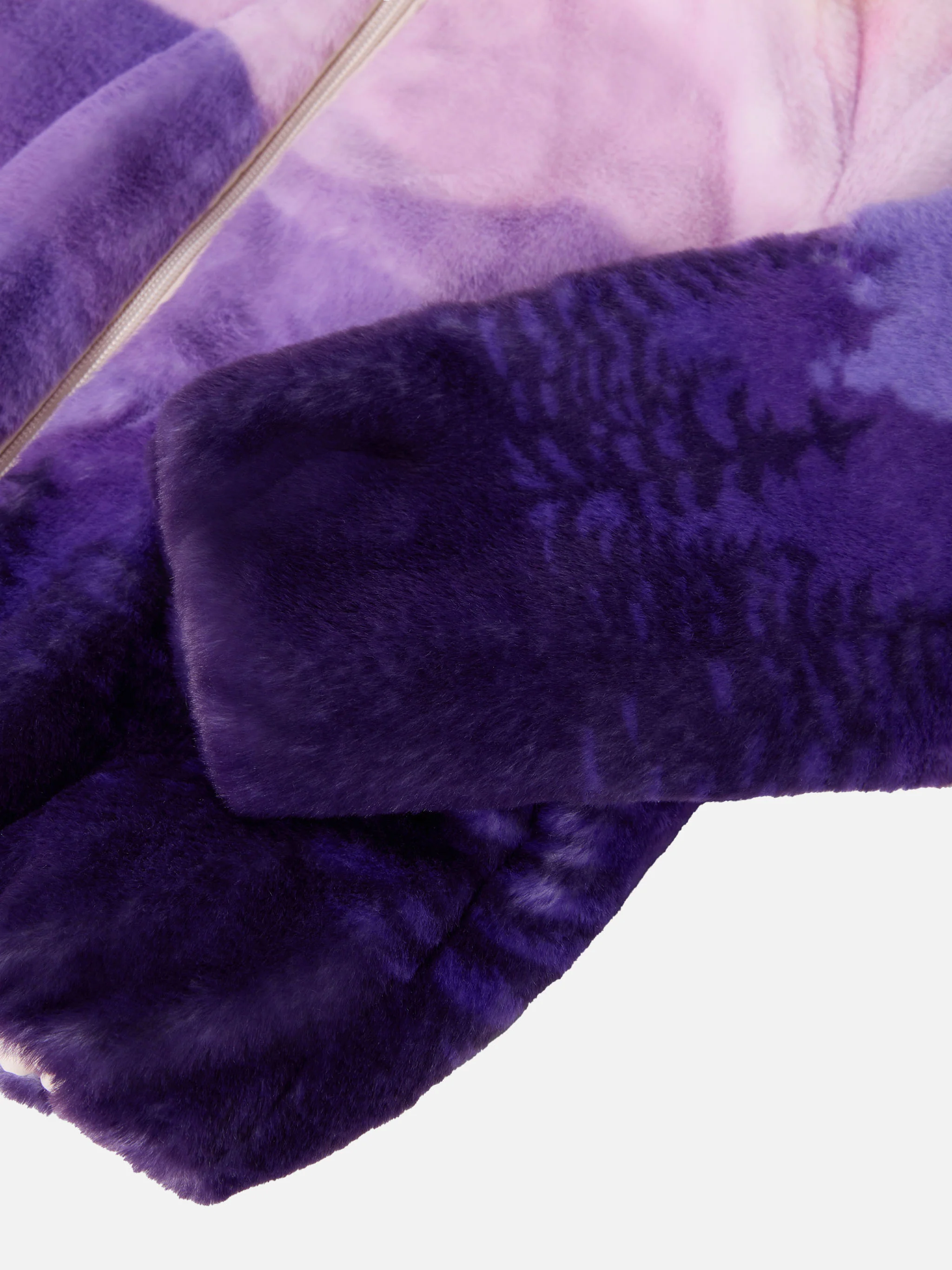 Furry gradient jacket with I Love St. Barth embroidery - Image 4