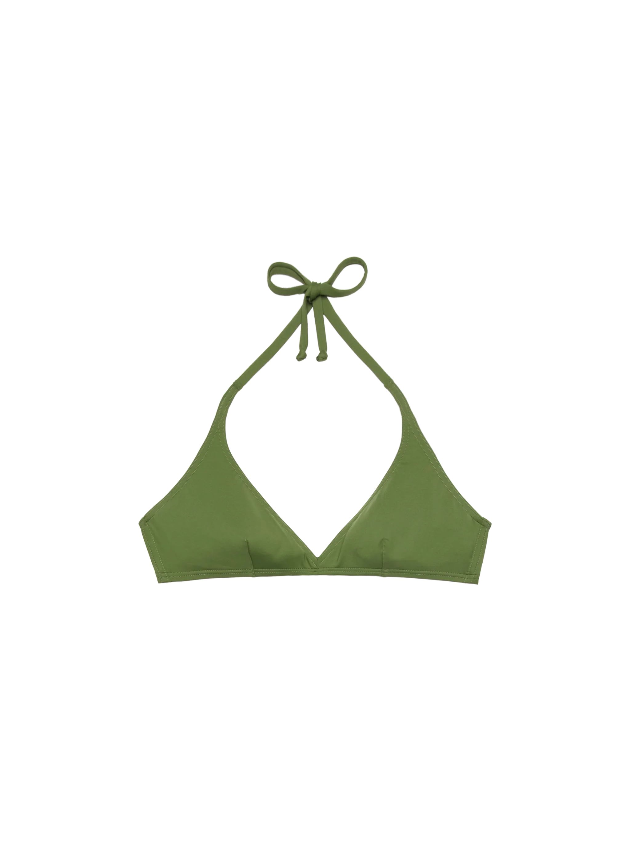 Gaia military green triangle bralette top