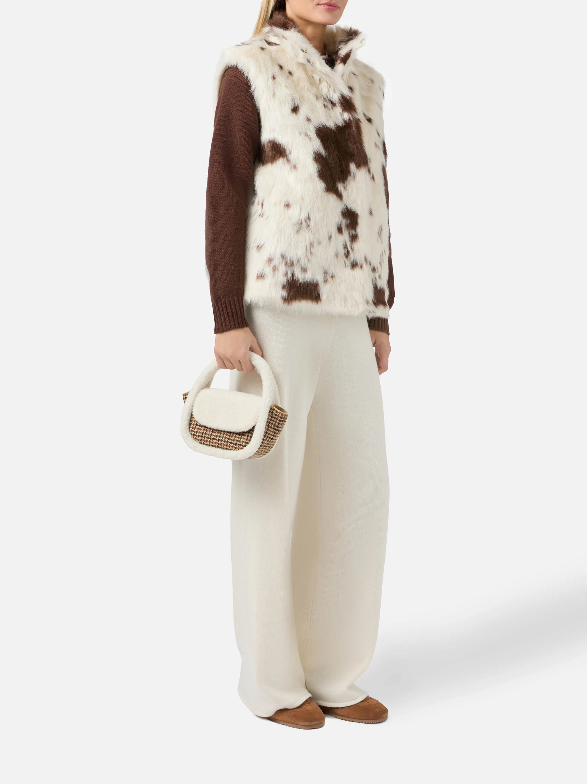 Gilda Mutton wool pied de poule bag - Image 2