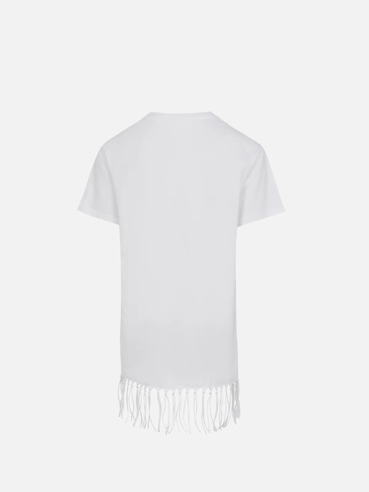 Girl Abbey dress with fringes and cherry patch - Image 3