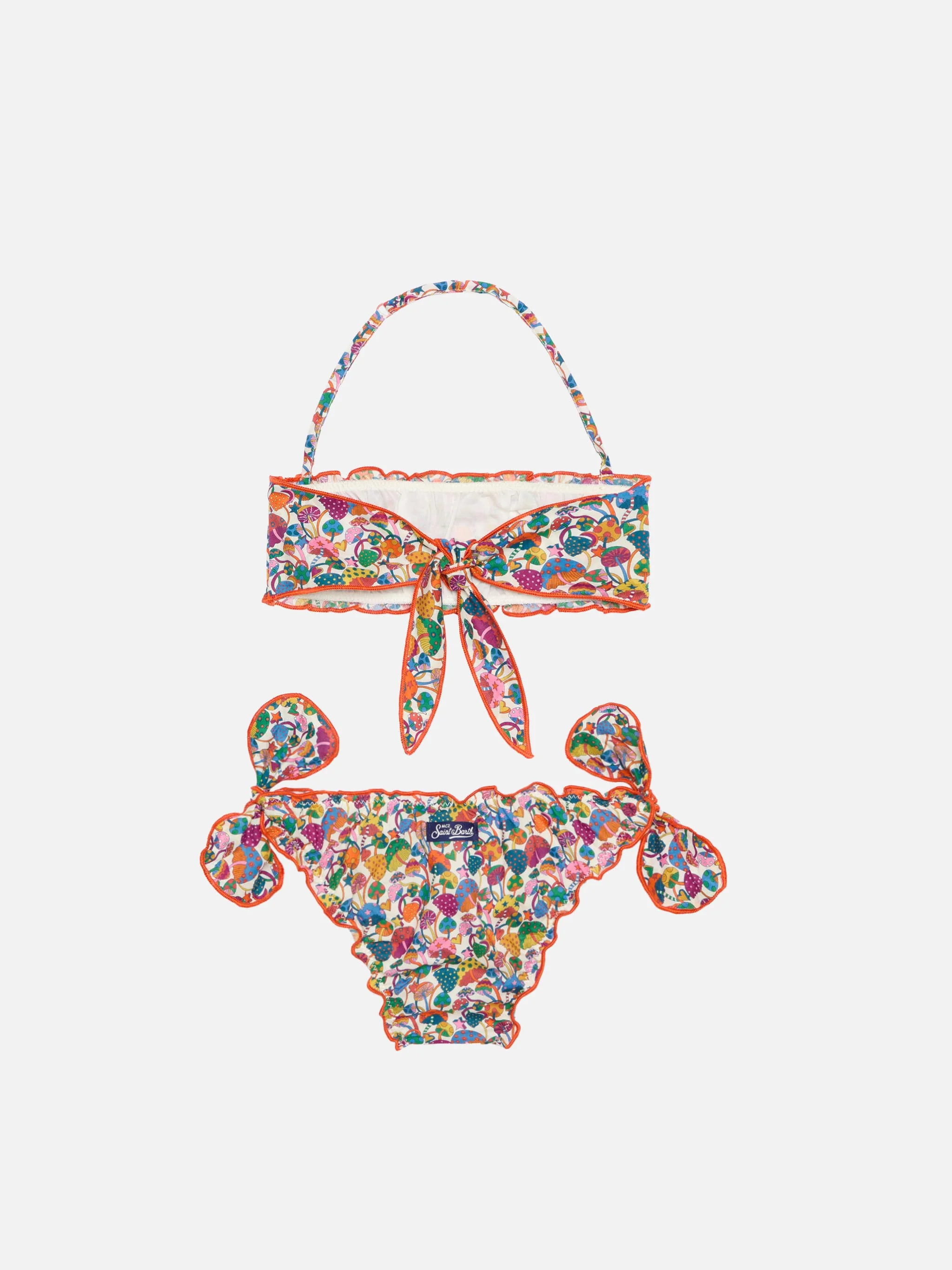 Girl bandeau bikini with Liberty print | Made with Liberty fabric - Image 2