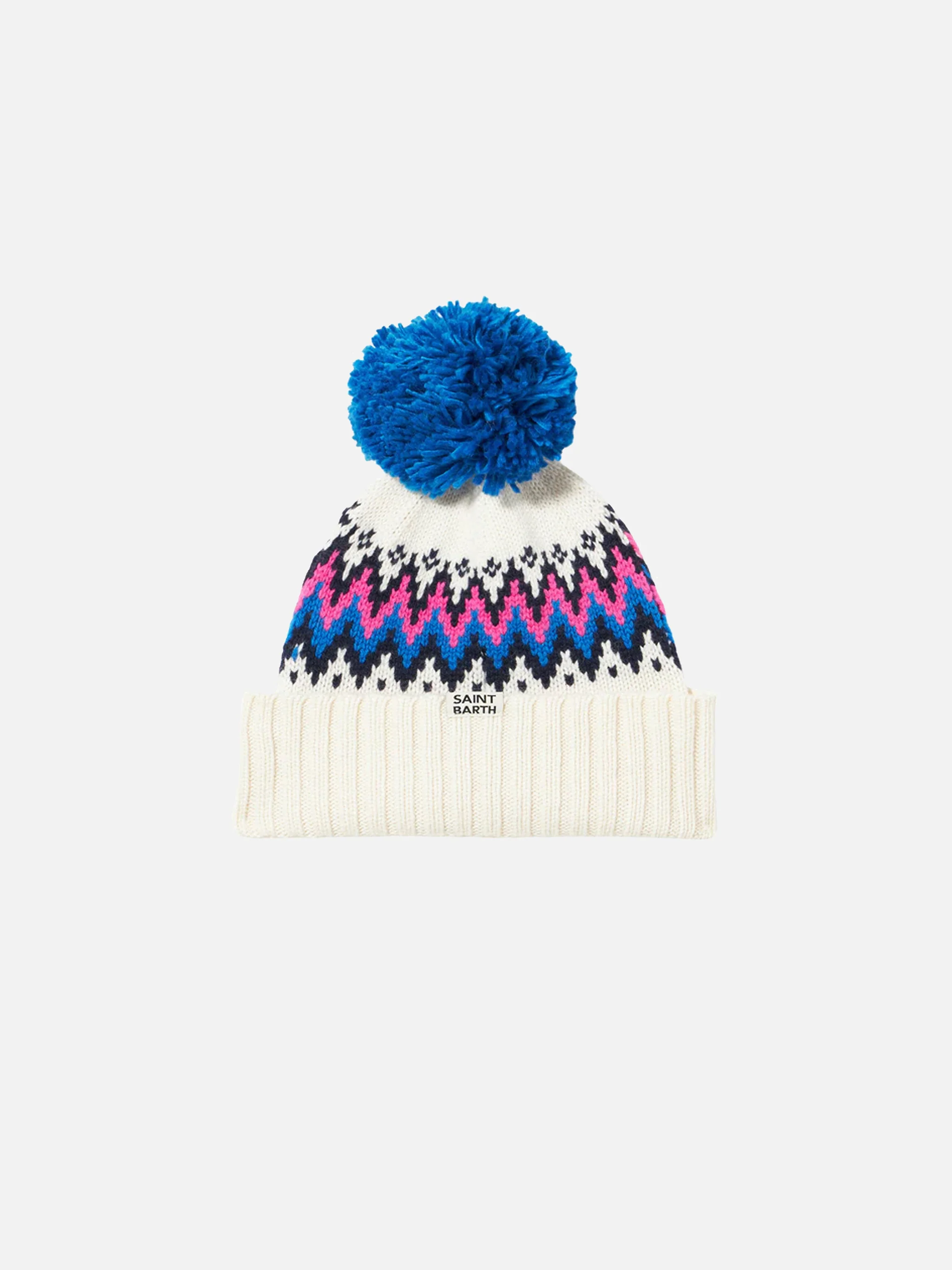 Girl beanie with pompon - Image 3