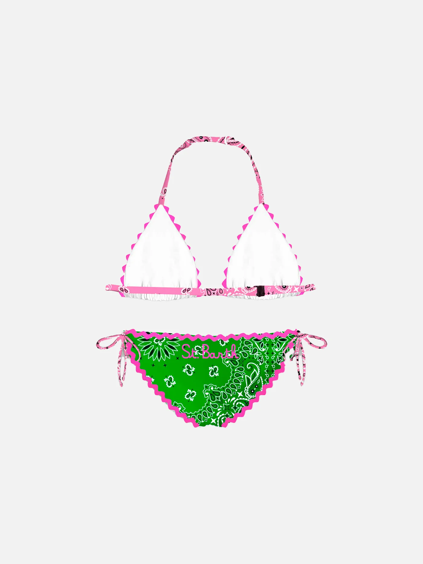 Girl bikini with bandanna print - Image 2