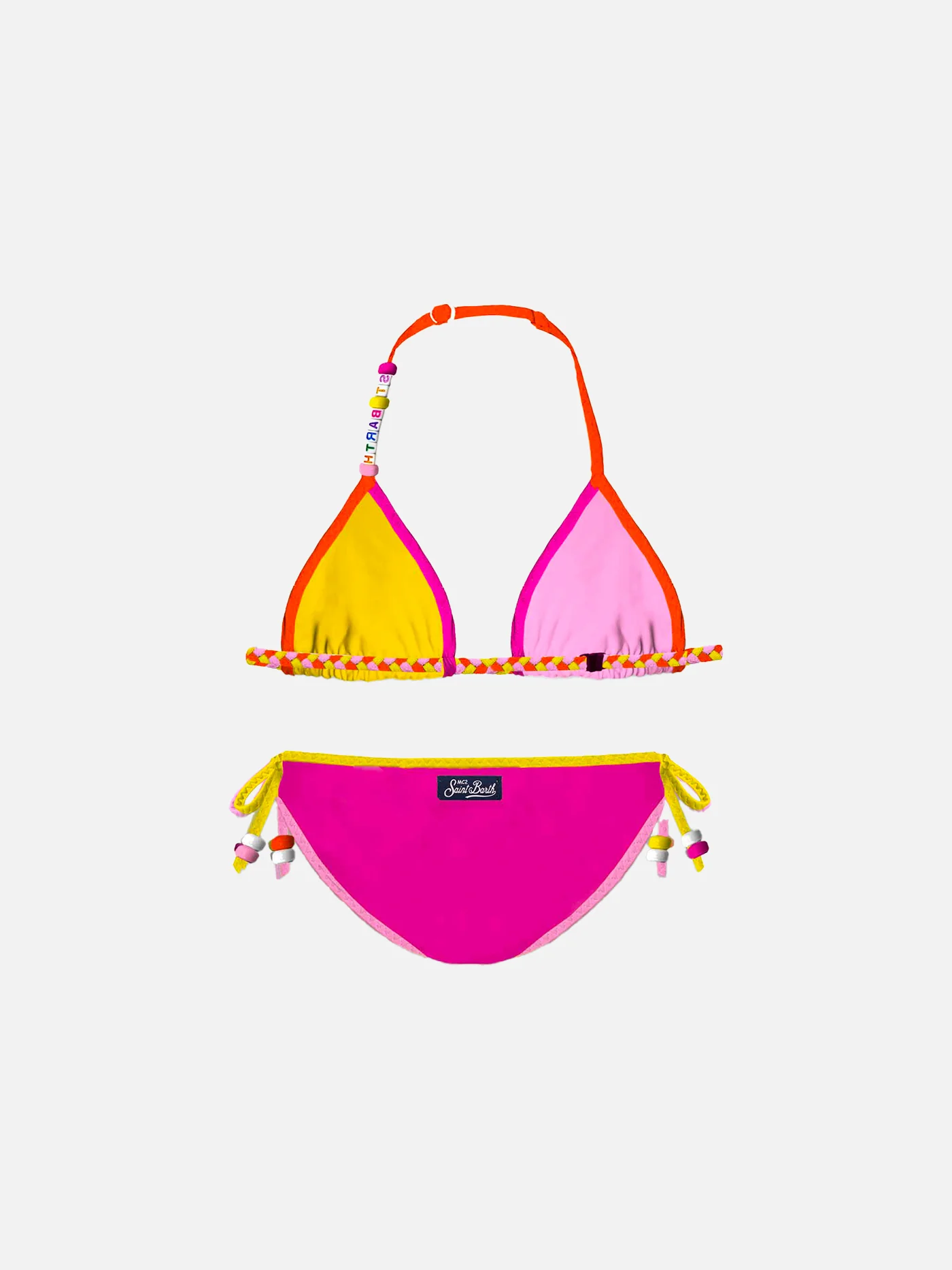 Girl triangle bikini with charms - Image 2