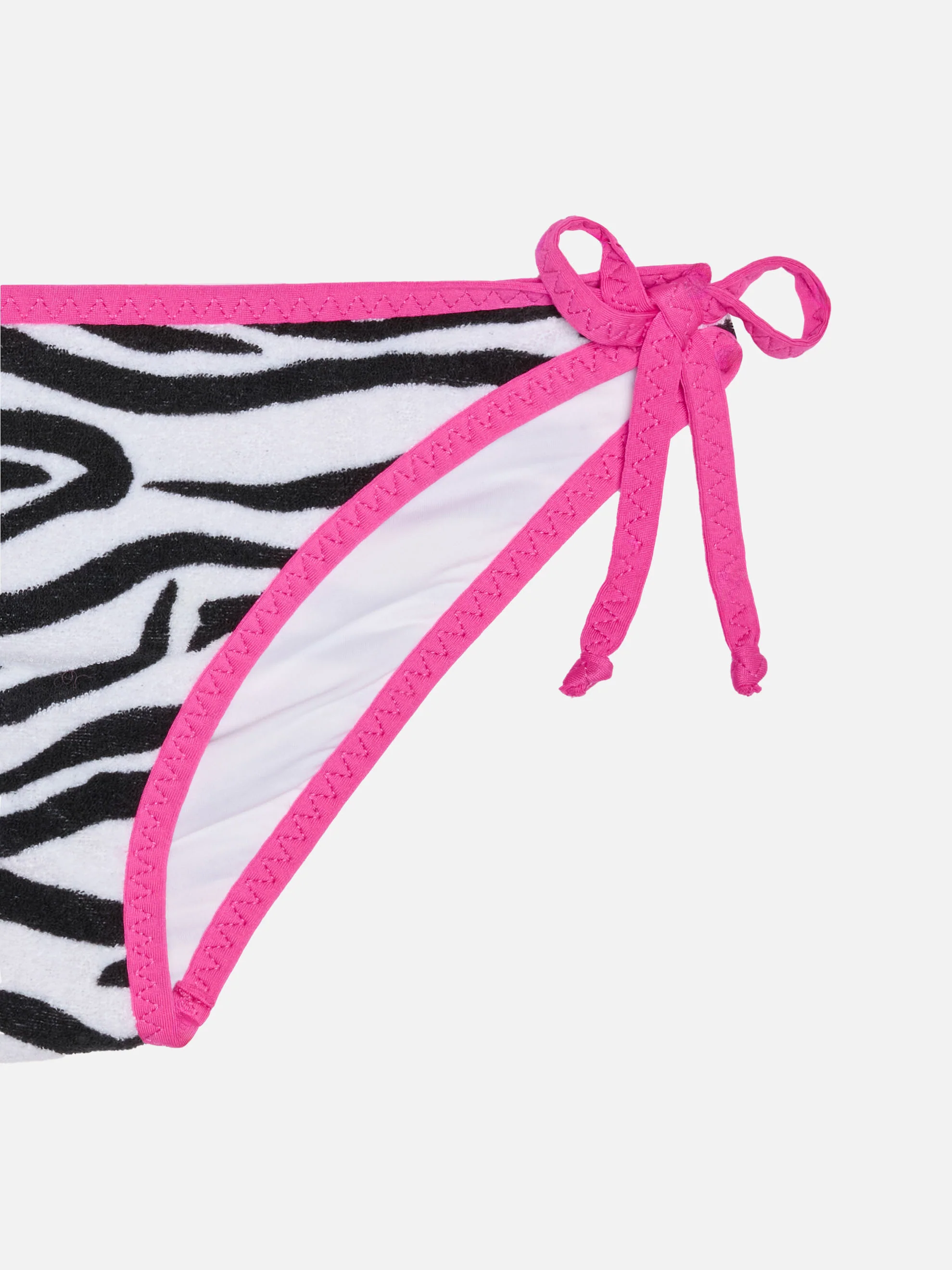 Girl triangle bikini with zebra print - Image 3