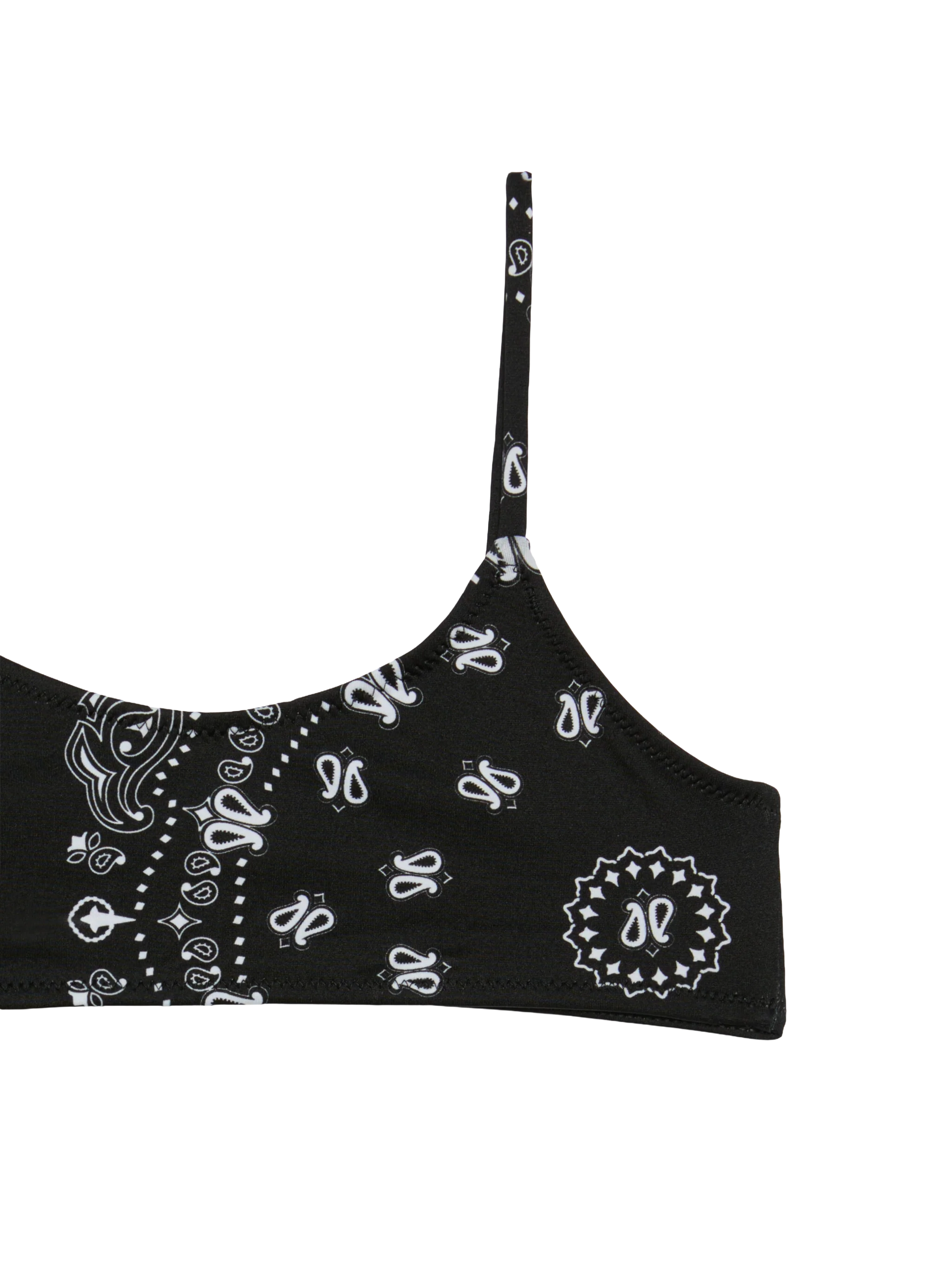 Girl bralette bikini with bandanna print - Image 3
