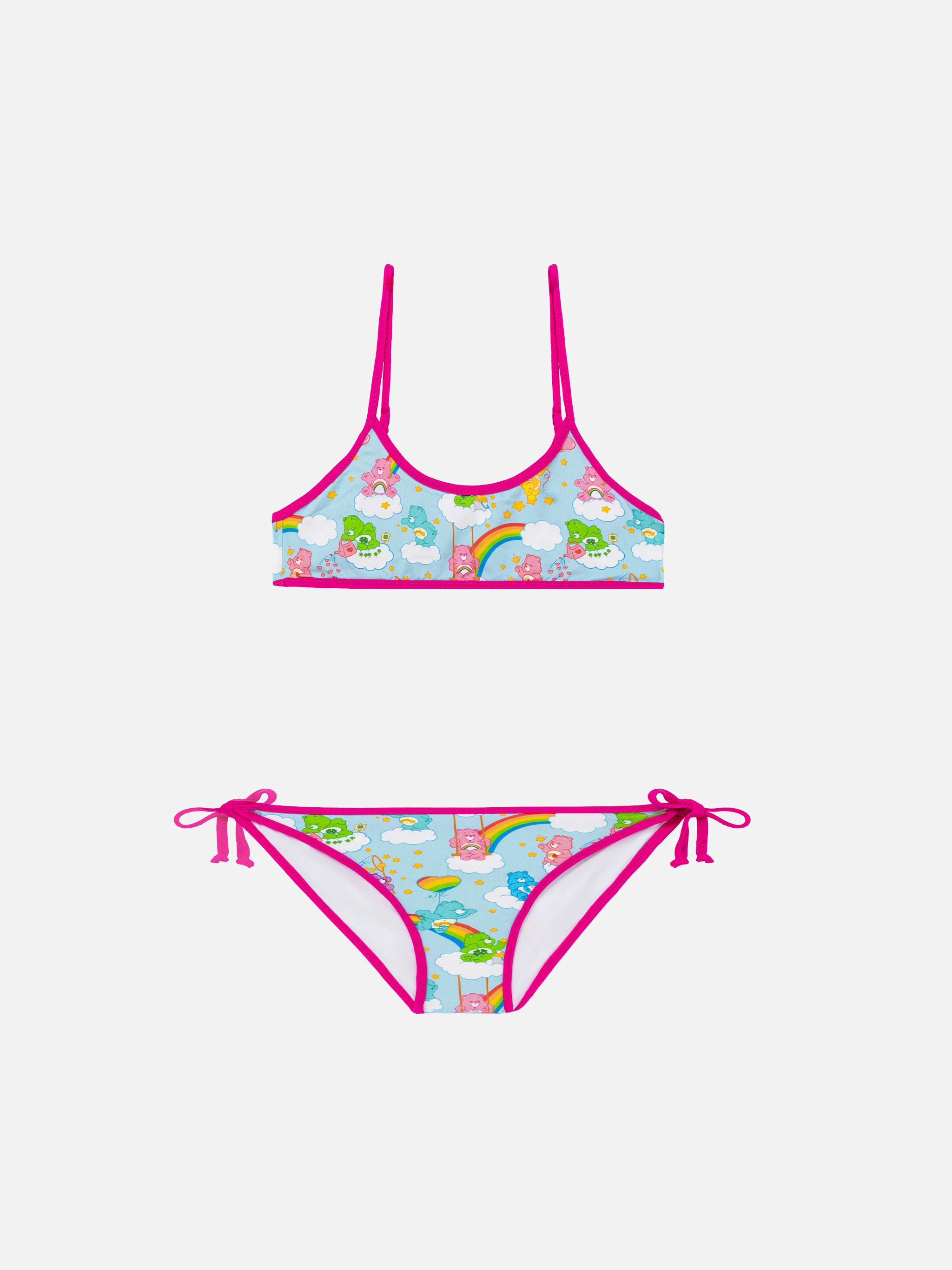 Girl bralette bikini with bears and rainbows | CARE BEARS SPECIAL EDITION