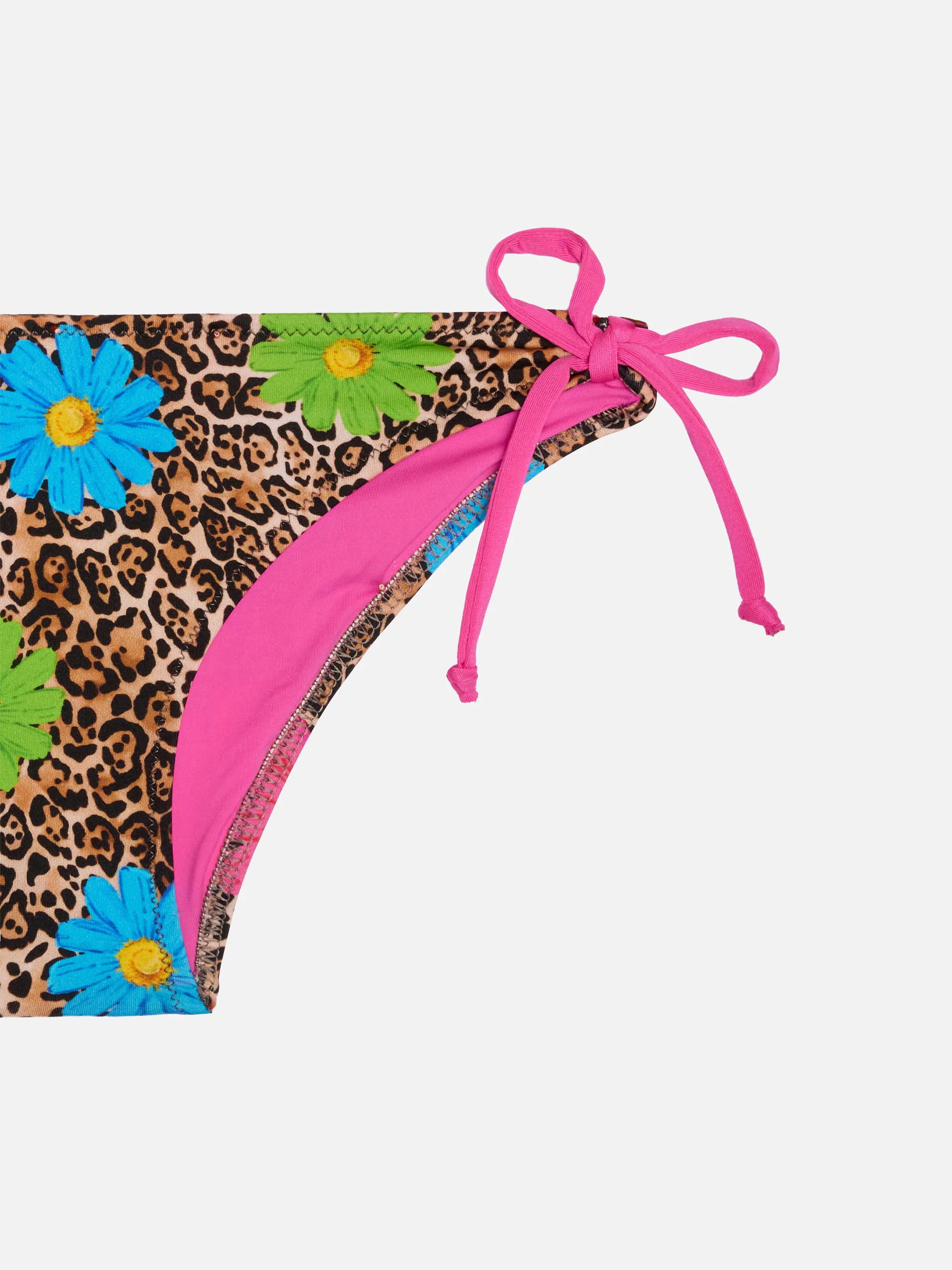 Girl bralette bikini with leopard print - Image 3