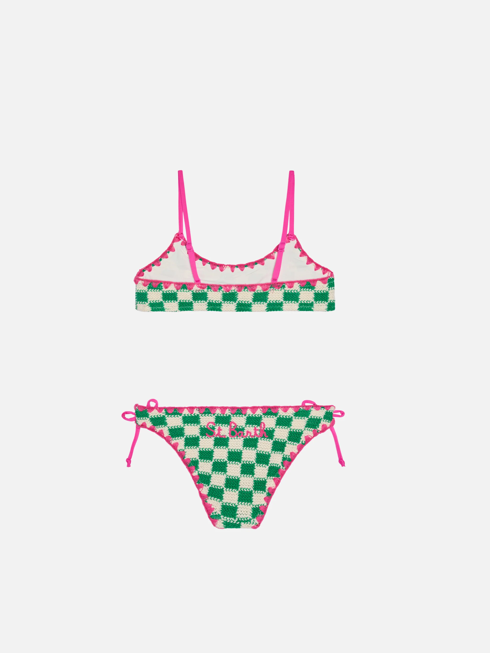 Girl bralette bikini with embroidery - Image 2
