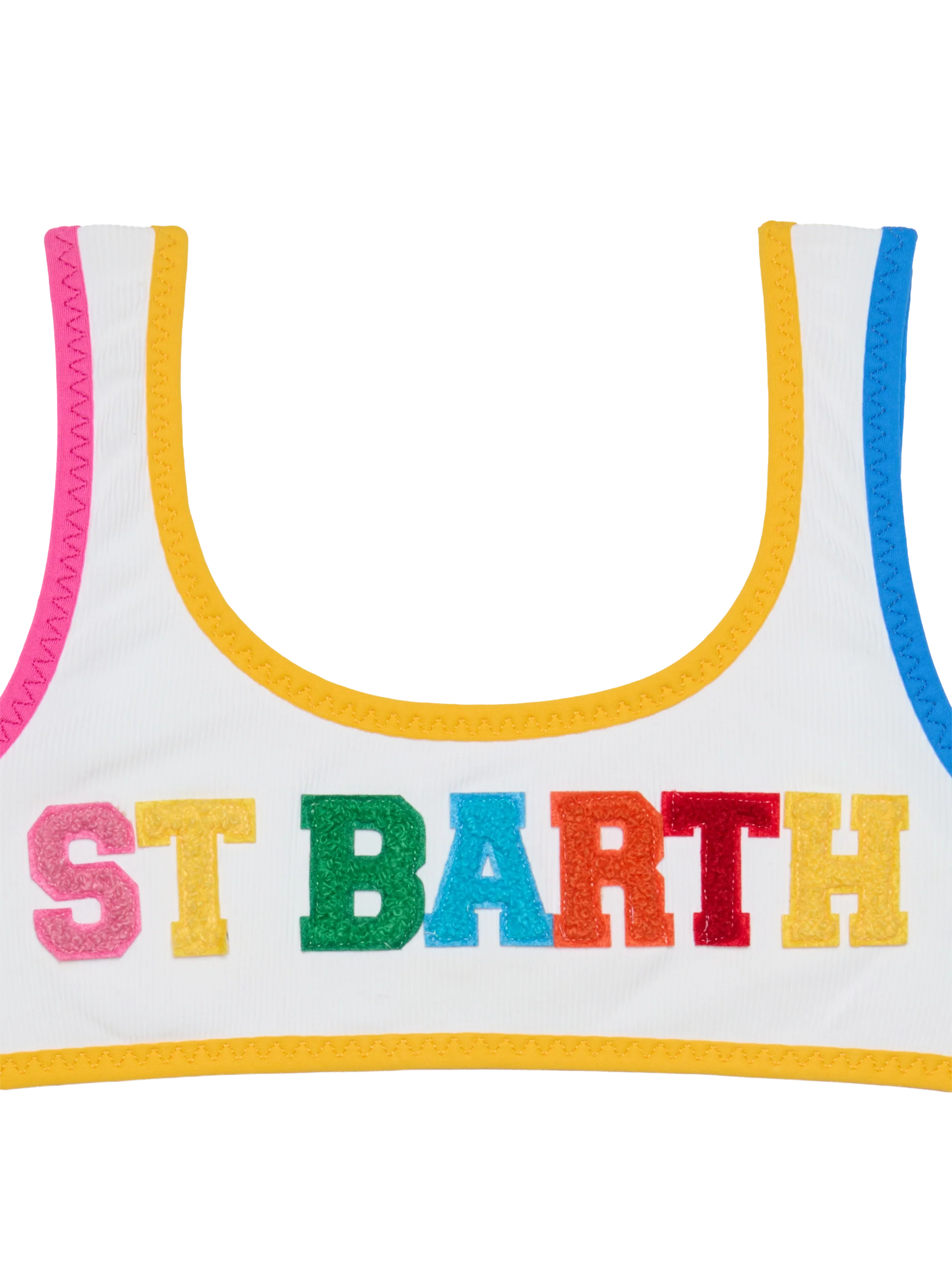 Girl bralette bikini with St Barth patches - Image 3