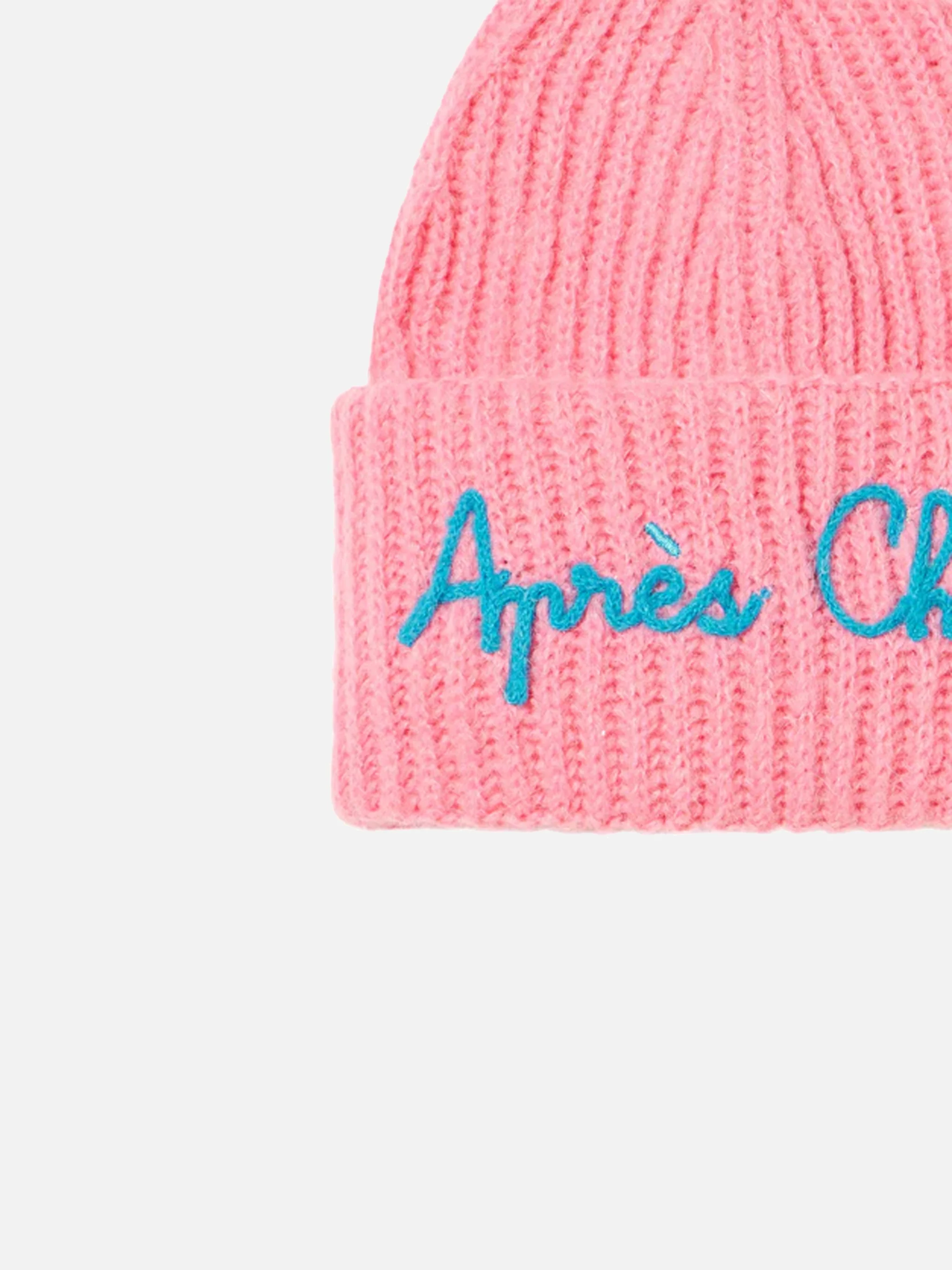 Girl brushed and ultra soft beanie with Apres Chic embroidery - Image 3