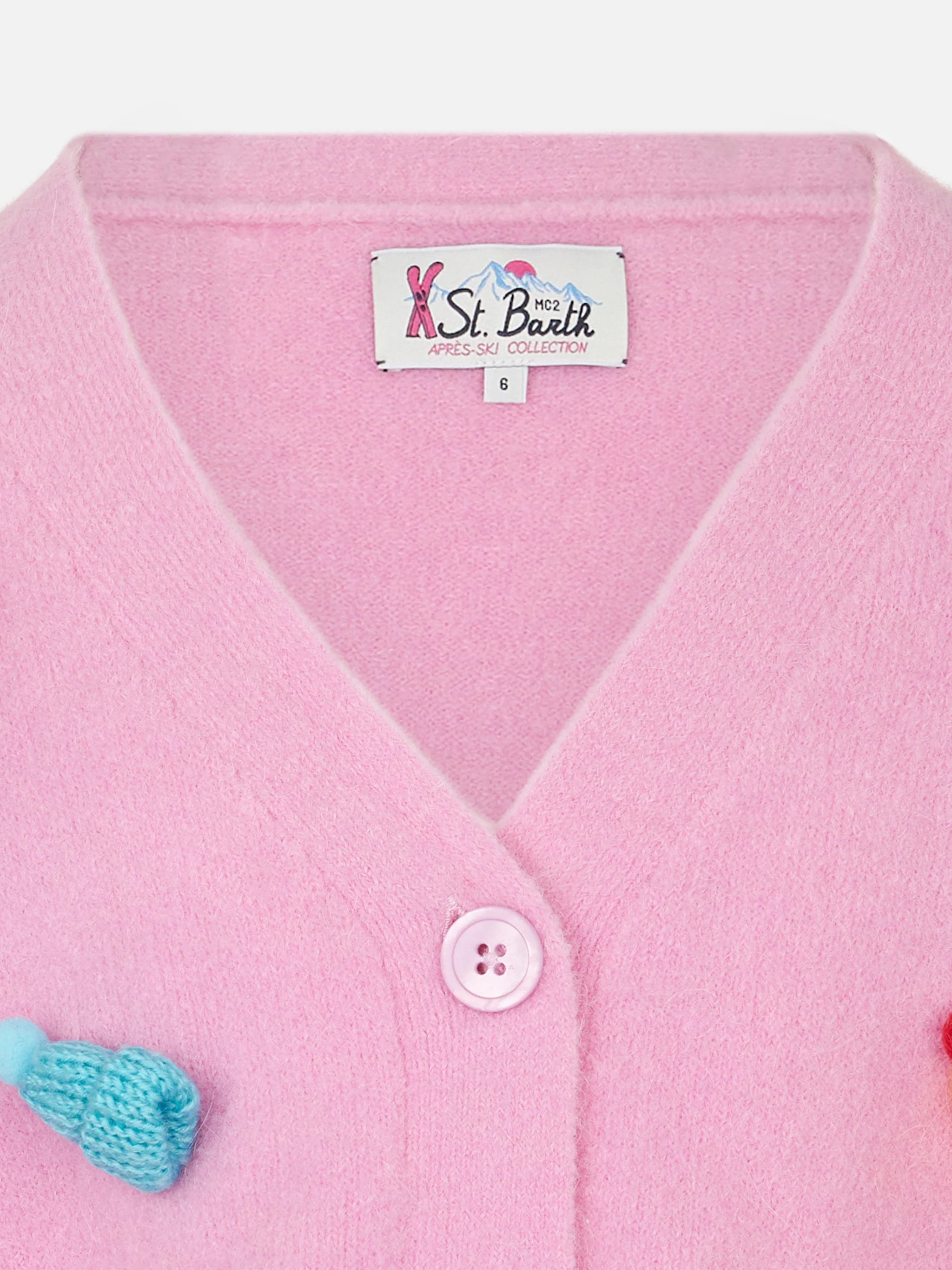 Lyza Soft Jr pink cropped cardigan - Image 2