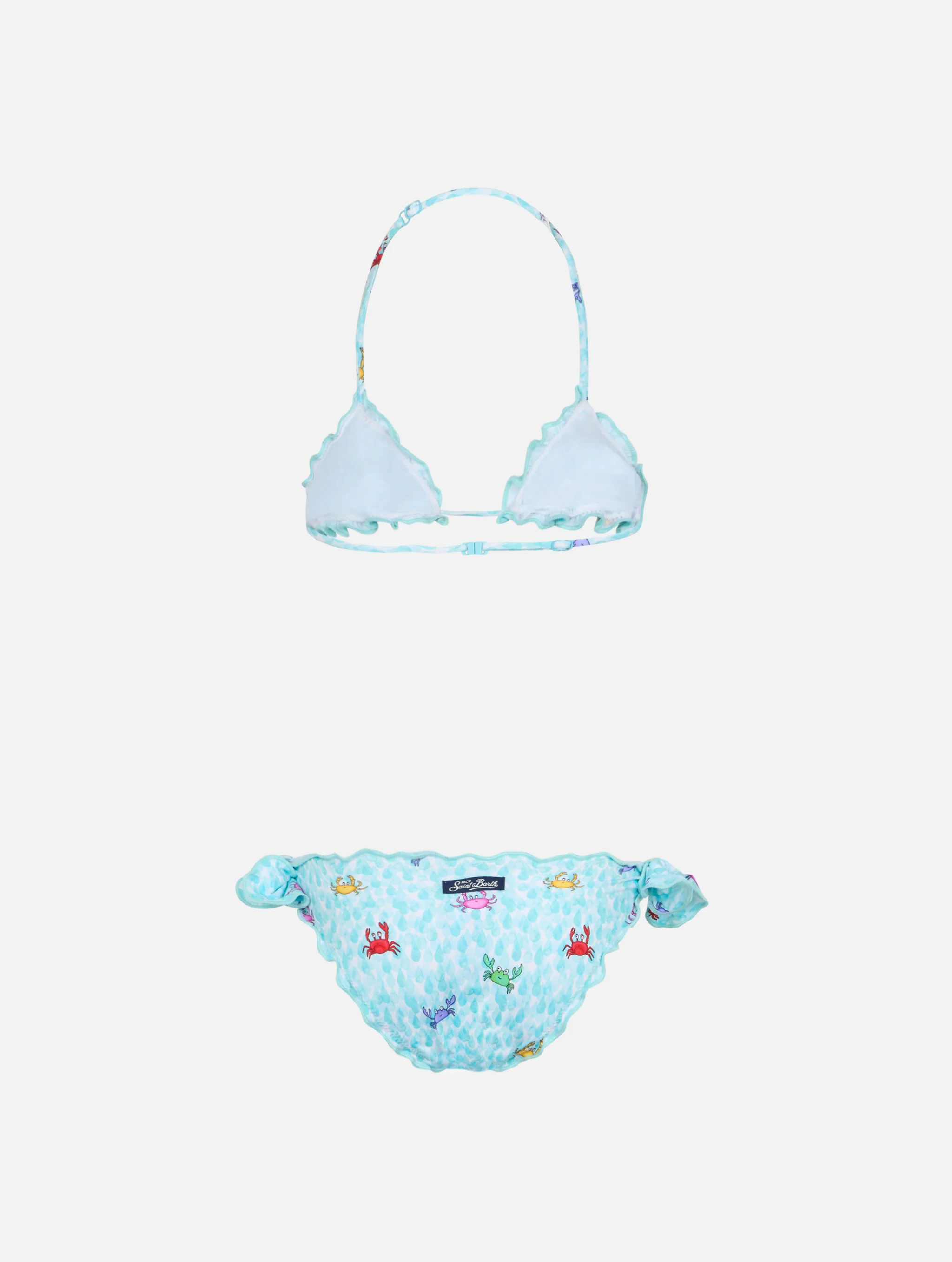 Girl classic triangle bikini Cris with crabs print - Image 2