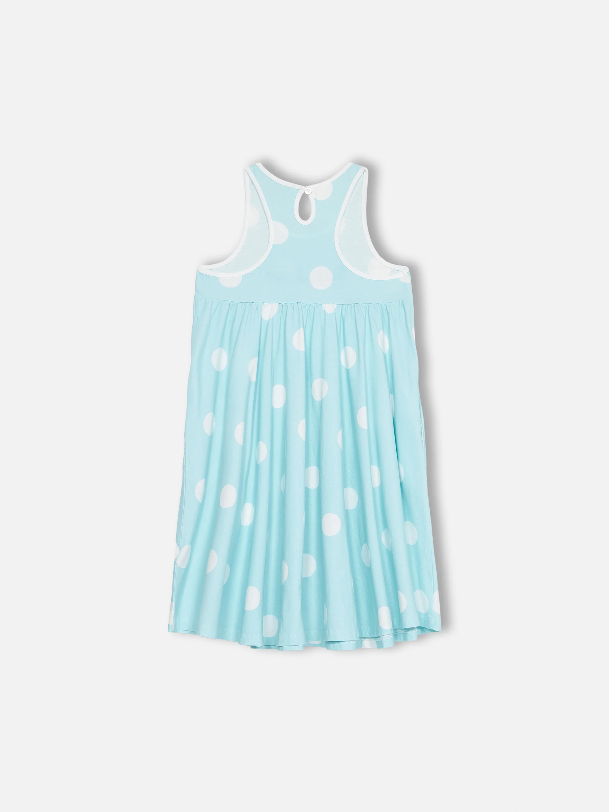 Girl cotton dress Masha with print and "Biricchina" embroidery - Image 2