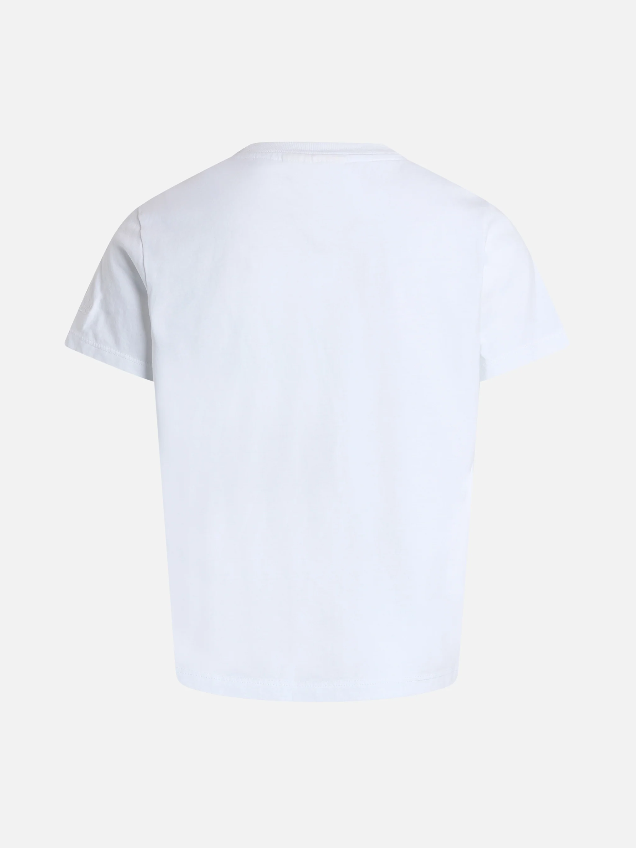 Girl cotton jersey crewneck t-shirt Elly with Questa è Ibiza embroidery - Image 3