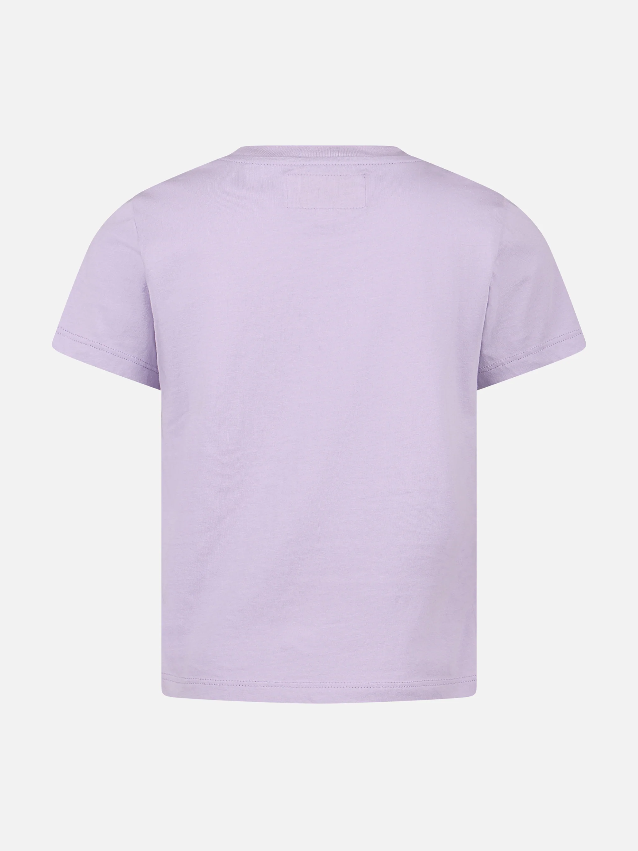 Girl cotton jersey crewneck t-shirt Elly with St. Barth print - Image 2