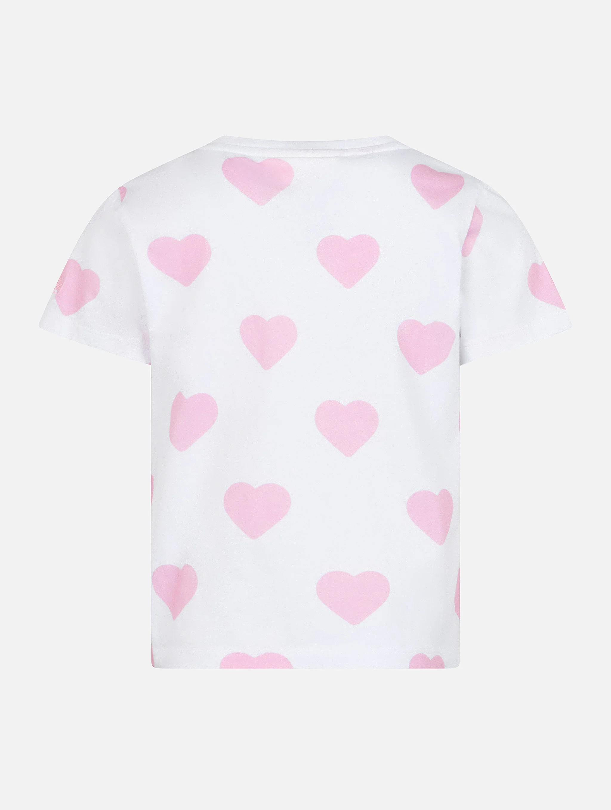 Girl cotton jersey crewneck t-shirt Elly with St.Barth Lover embroidery - Image 3