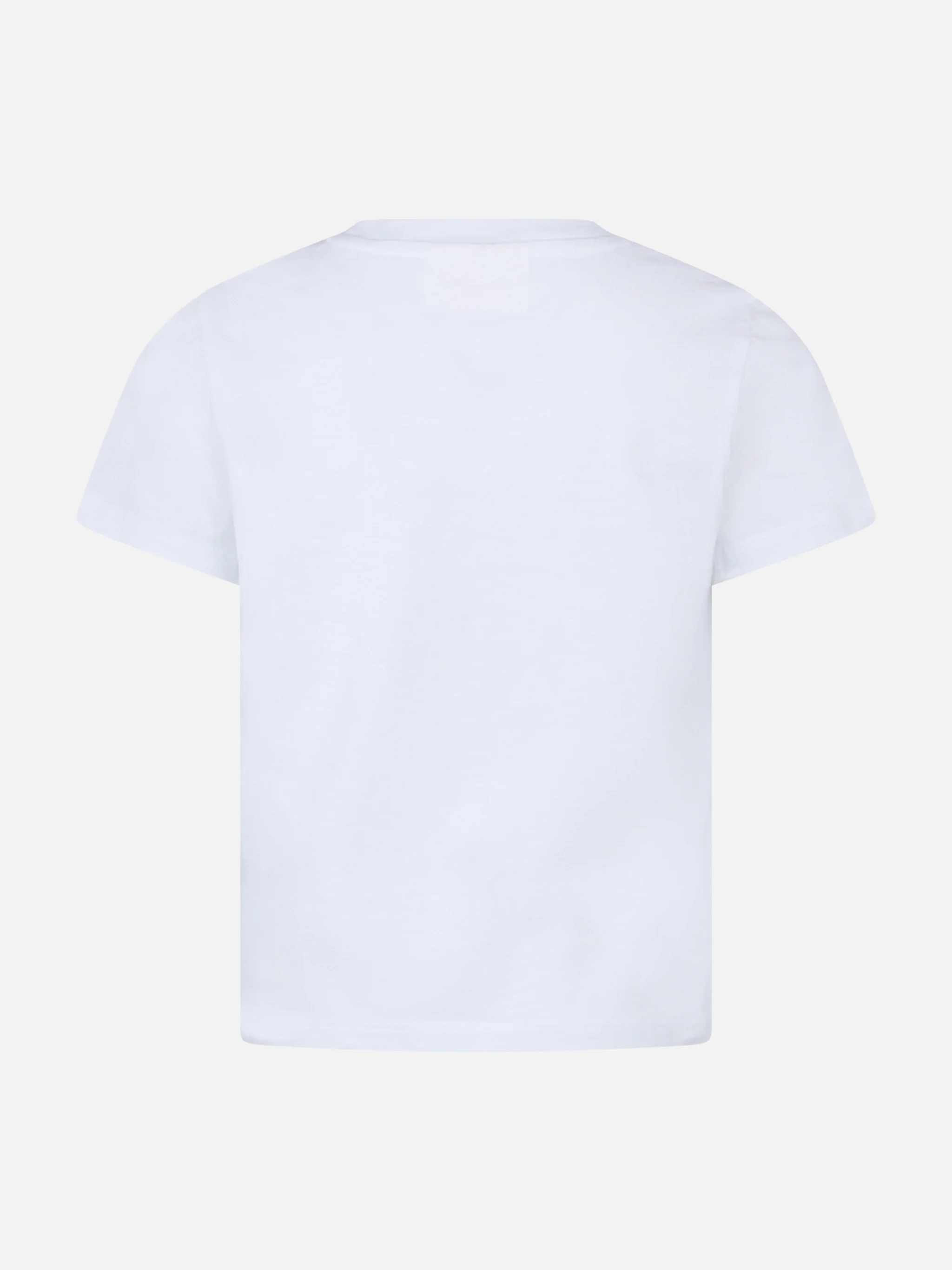 Girl cotton jersey crewneck t-shirt Elly with Vacay Mood embroidery - Image 2
