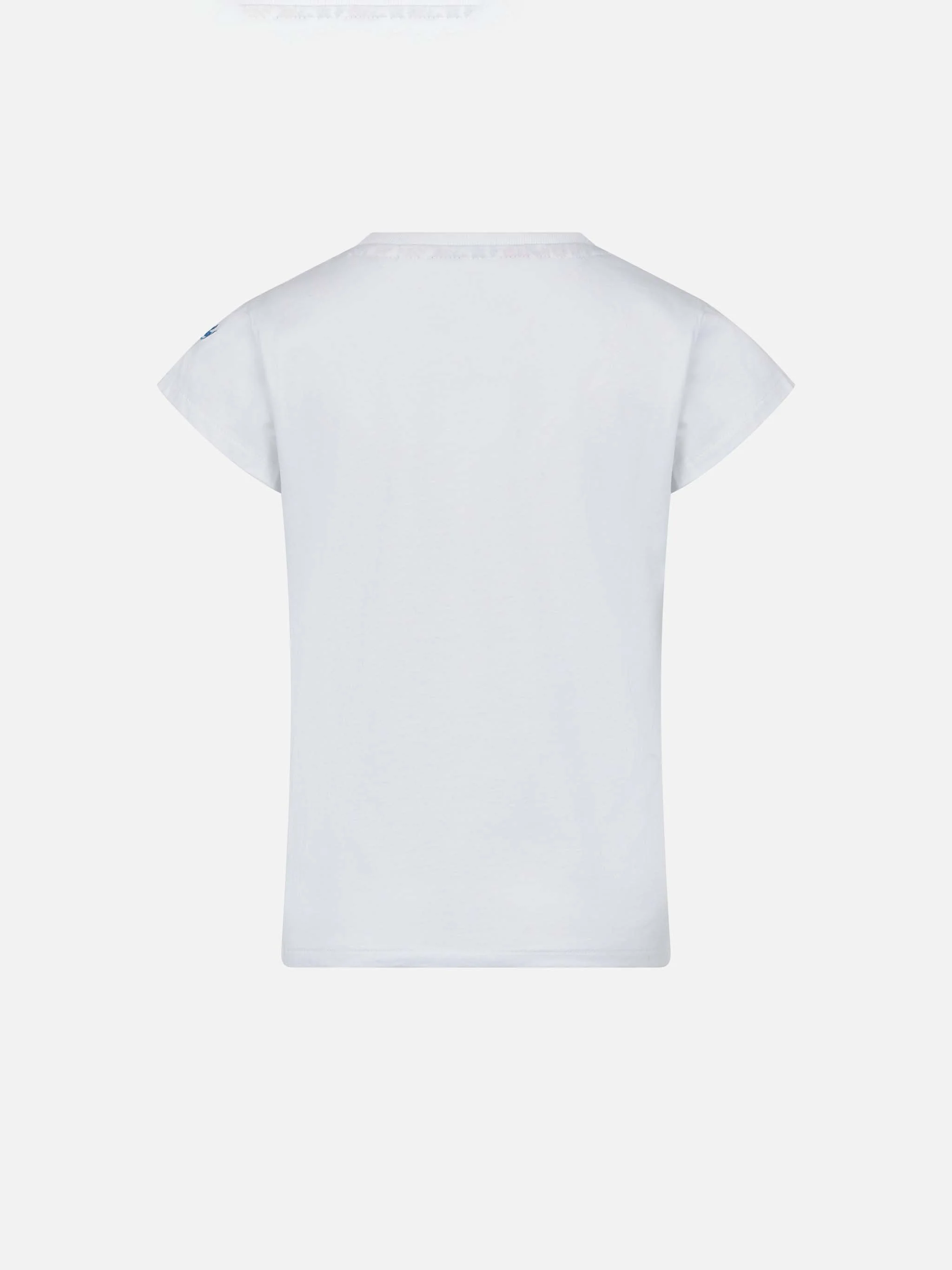 Girl cotton t-shirt with pocket - Image 2