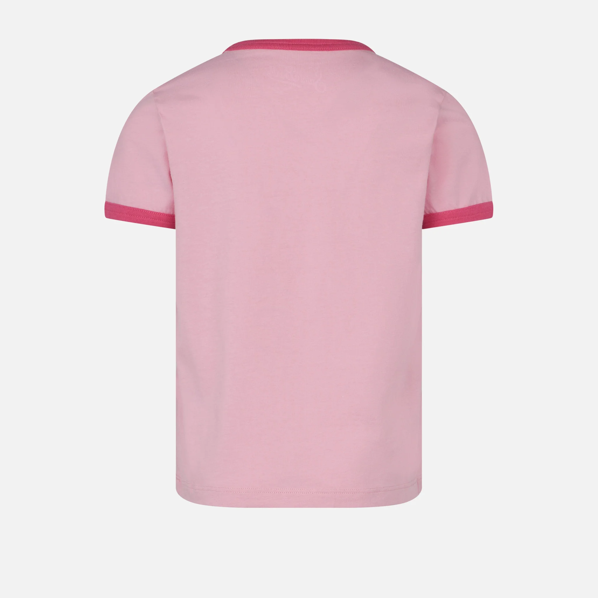 Girl cotton t-shirt with St. Barth print - Image 3