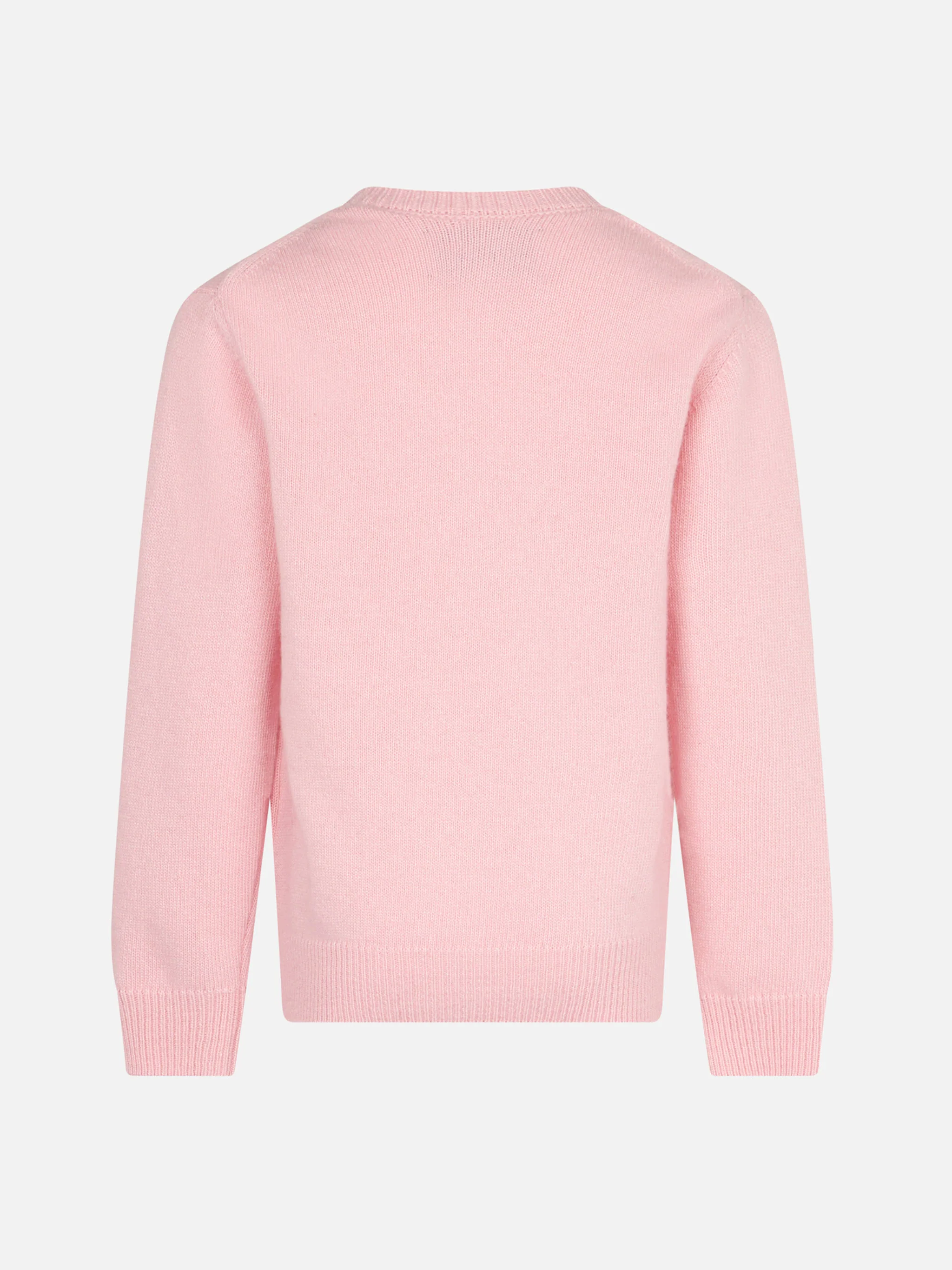 Girl crewneck pink sweater with Pink Panther Ancora Tu? Print | THE PINK PANTHER SPECIAL EDITION - Image 3