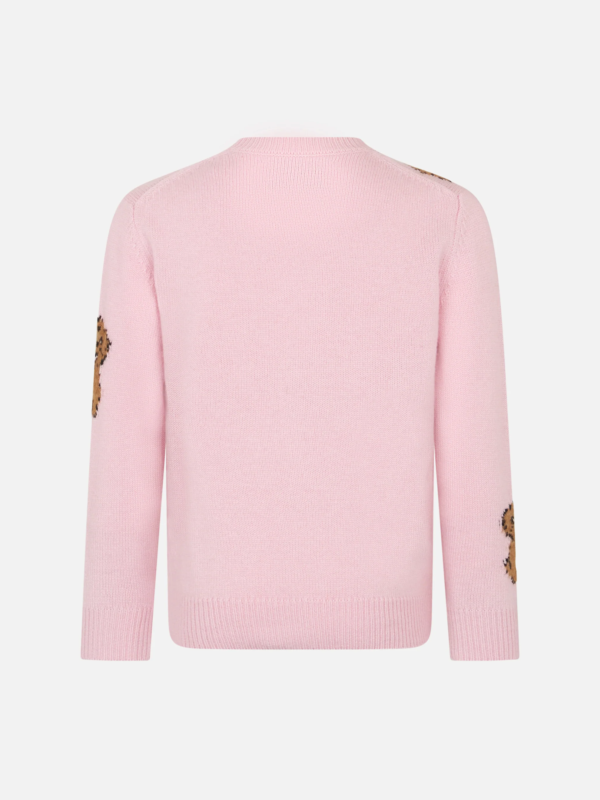Girl crewneck soft ribbed sweater with St. Barth Friends embroidery - Image 3