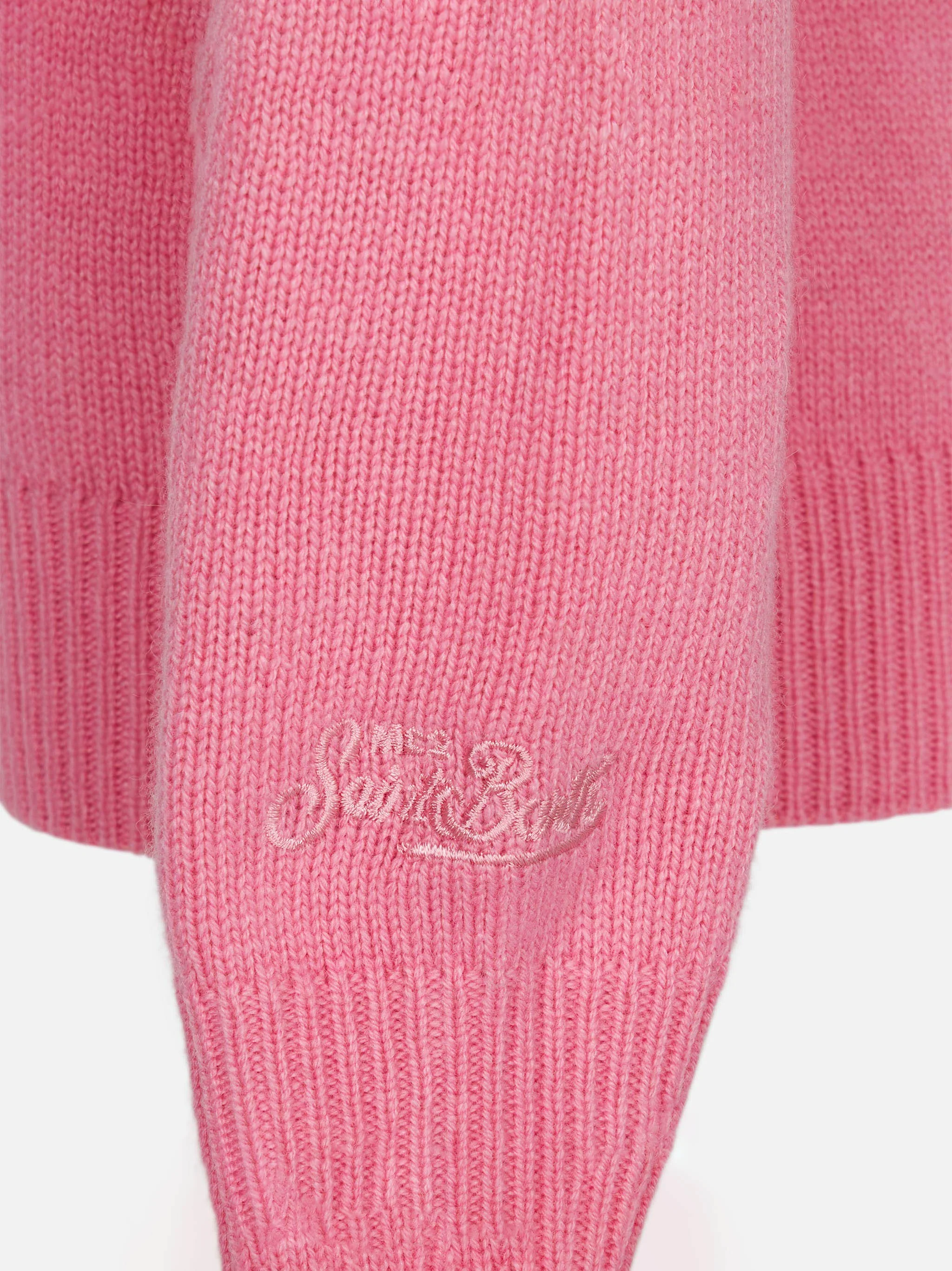 Girl crewneck sweater with bears embroidery - Image 3
