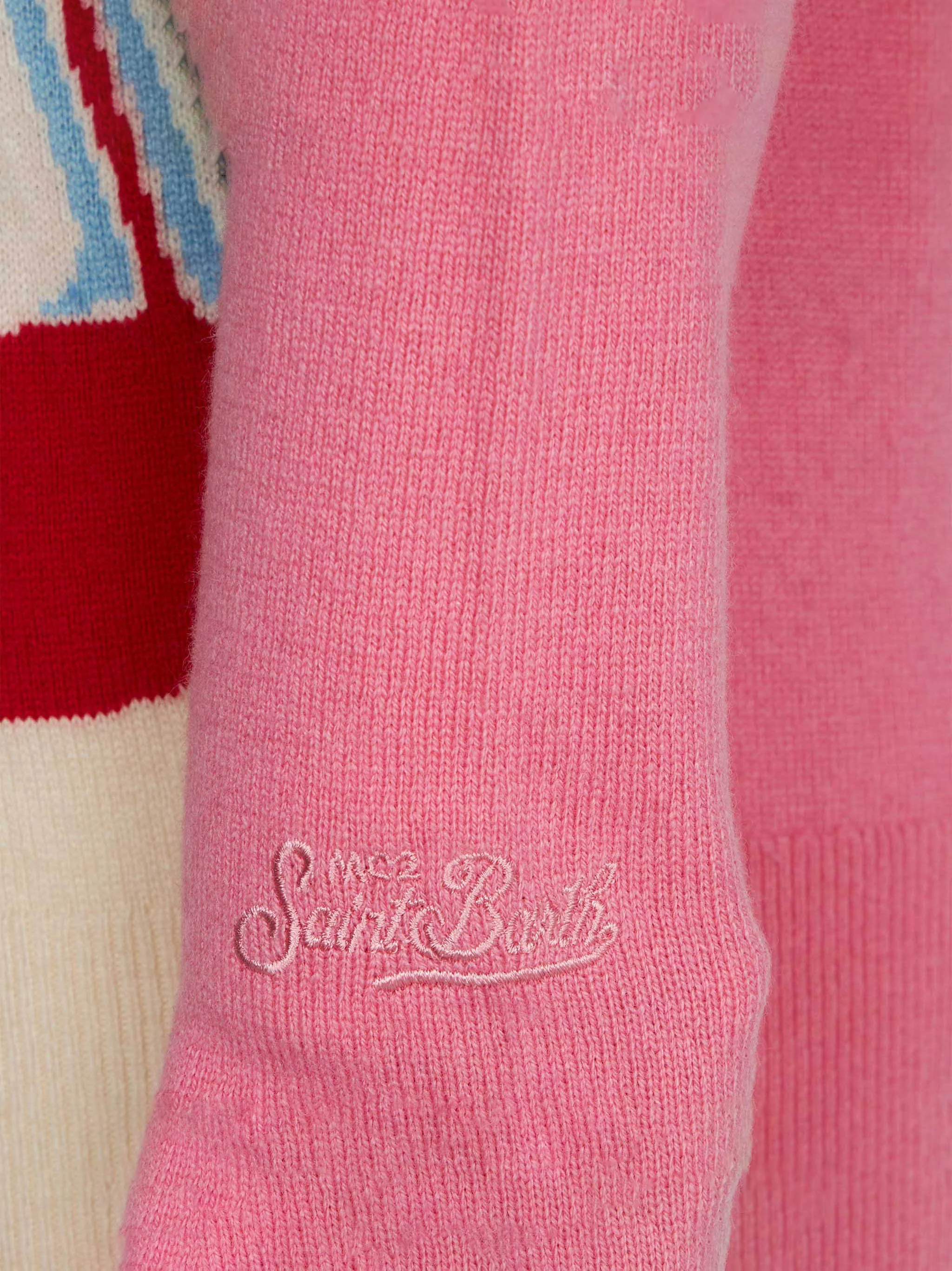Girl crewneck sweater with Courmayeur postcard - Image 3
