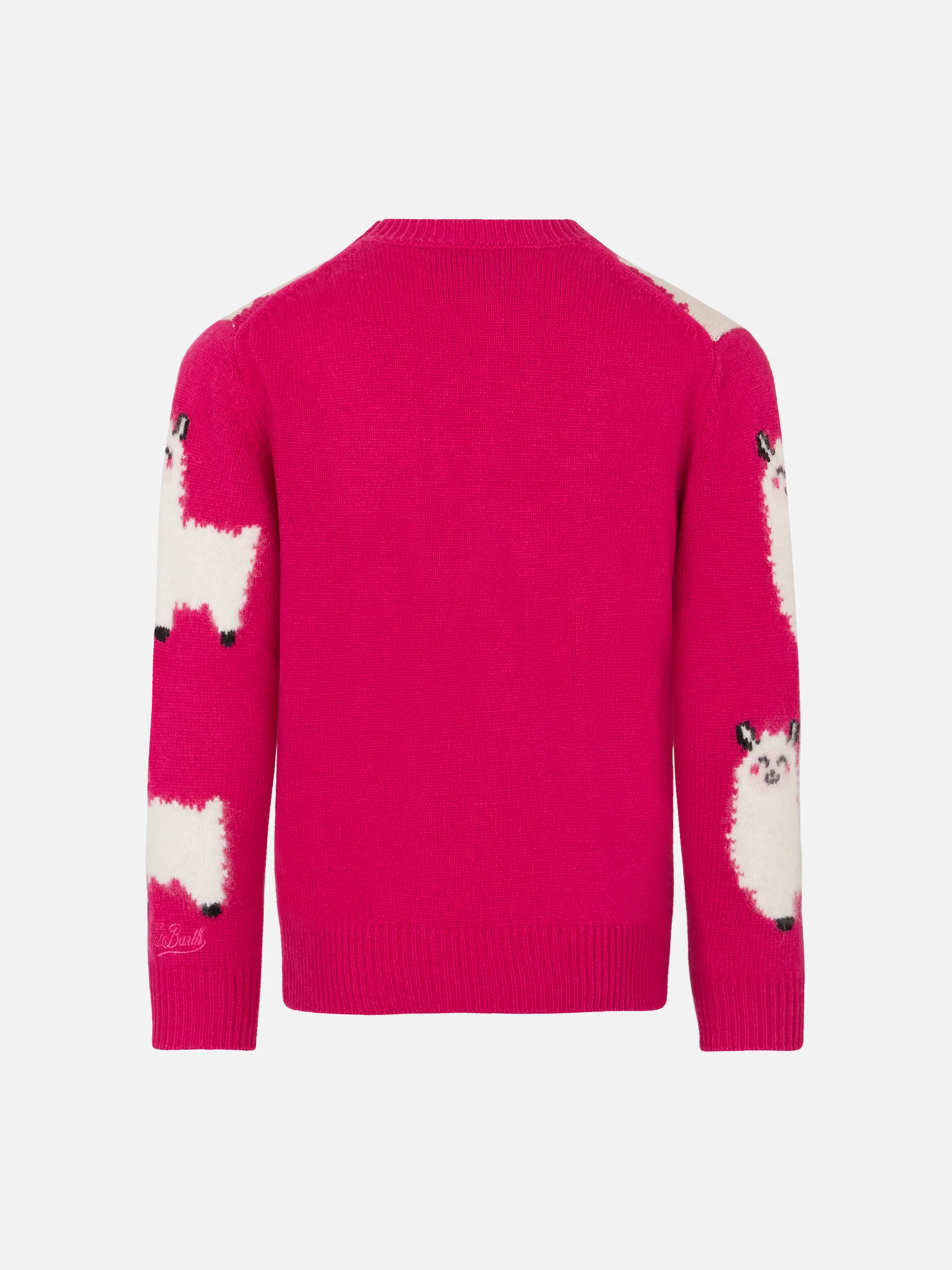 Girl crewneck sweater with L'Am<3ur embroidery - Image 3