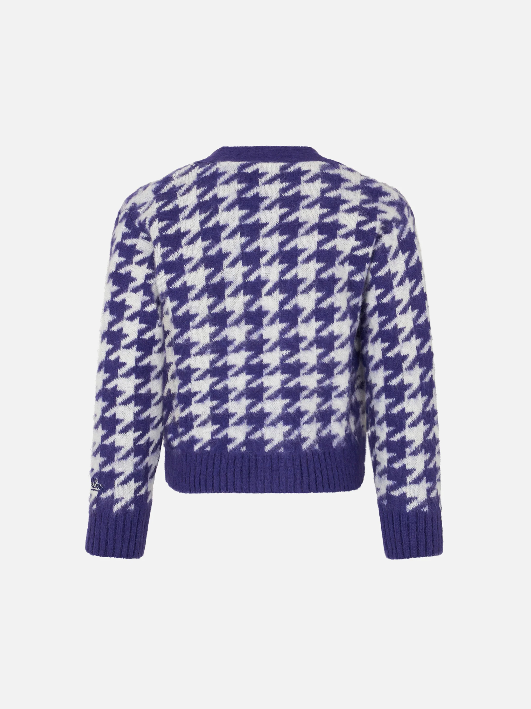 Girl crop cardigan with jewel buttons - Image 2