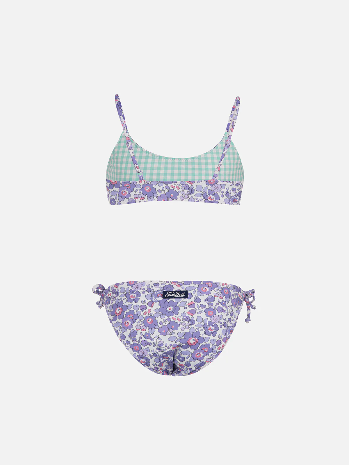 Girl double face bralette bikini Jaiden with Betsy print |  MADE WITH LIBERTY FABRIC - Image 2