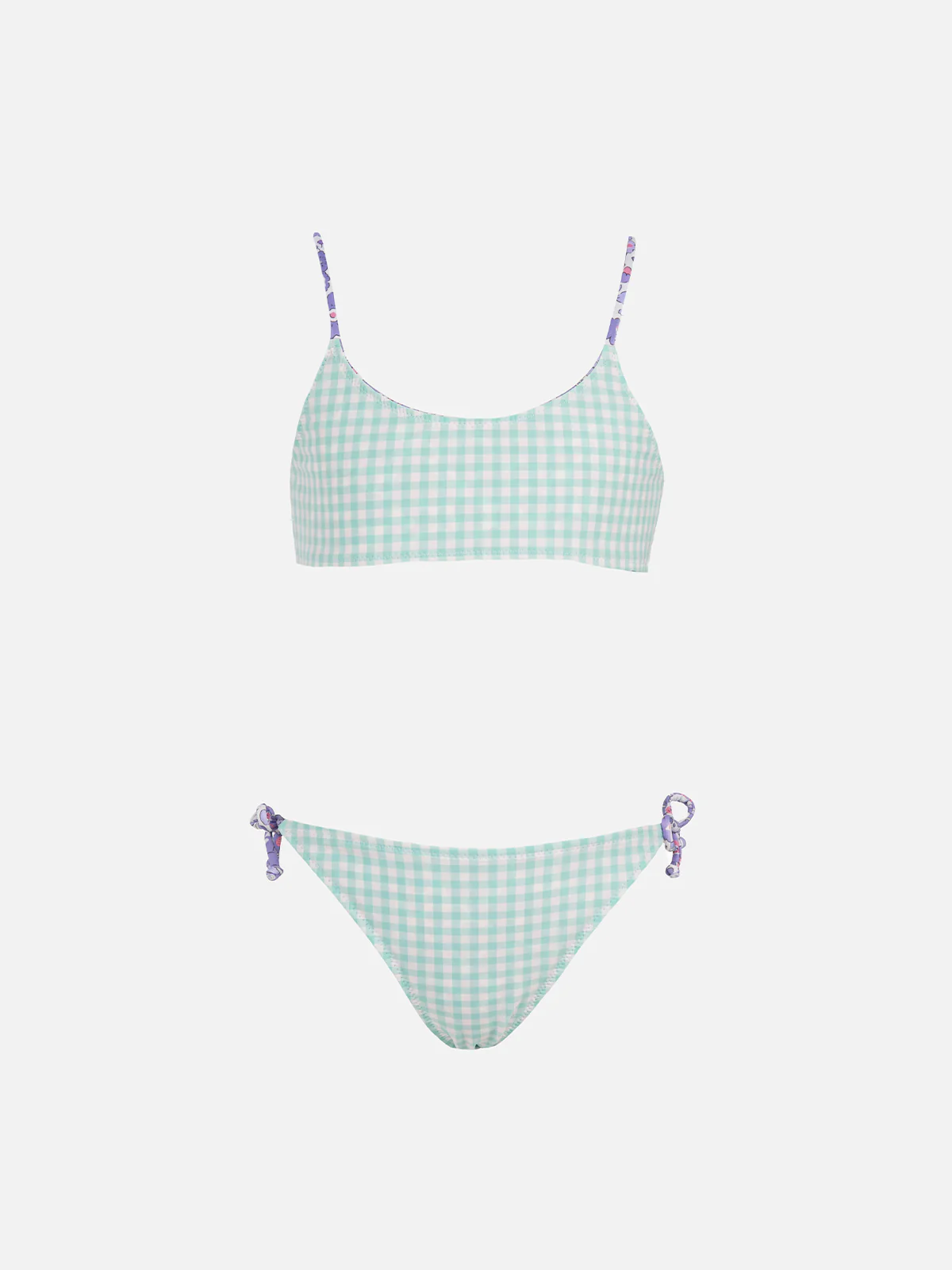 Girl double face bralette bikini Jaiden with Betsy print |  MADE WITH LIBERTY FABRIC - Image 3