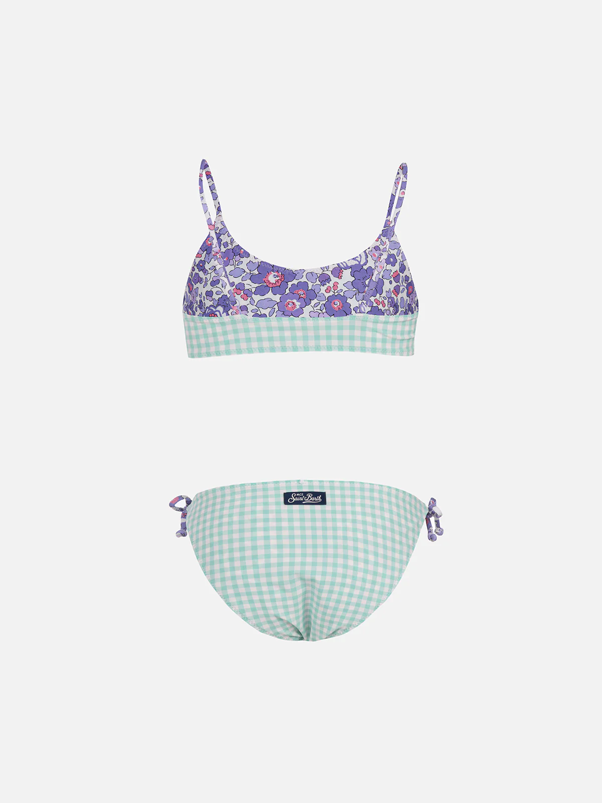 Girl double face bralette bikini Jaiden with Betsy print |  MADE WITH LIBERTY FABRIC - Image 4