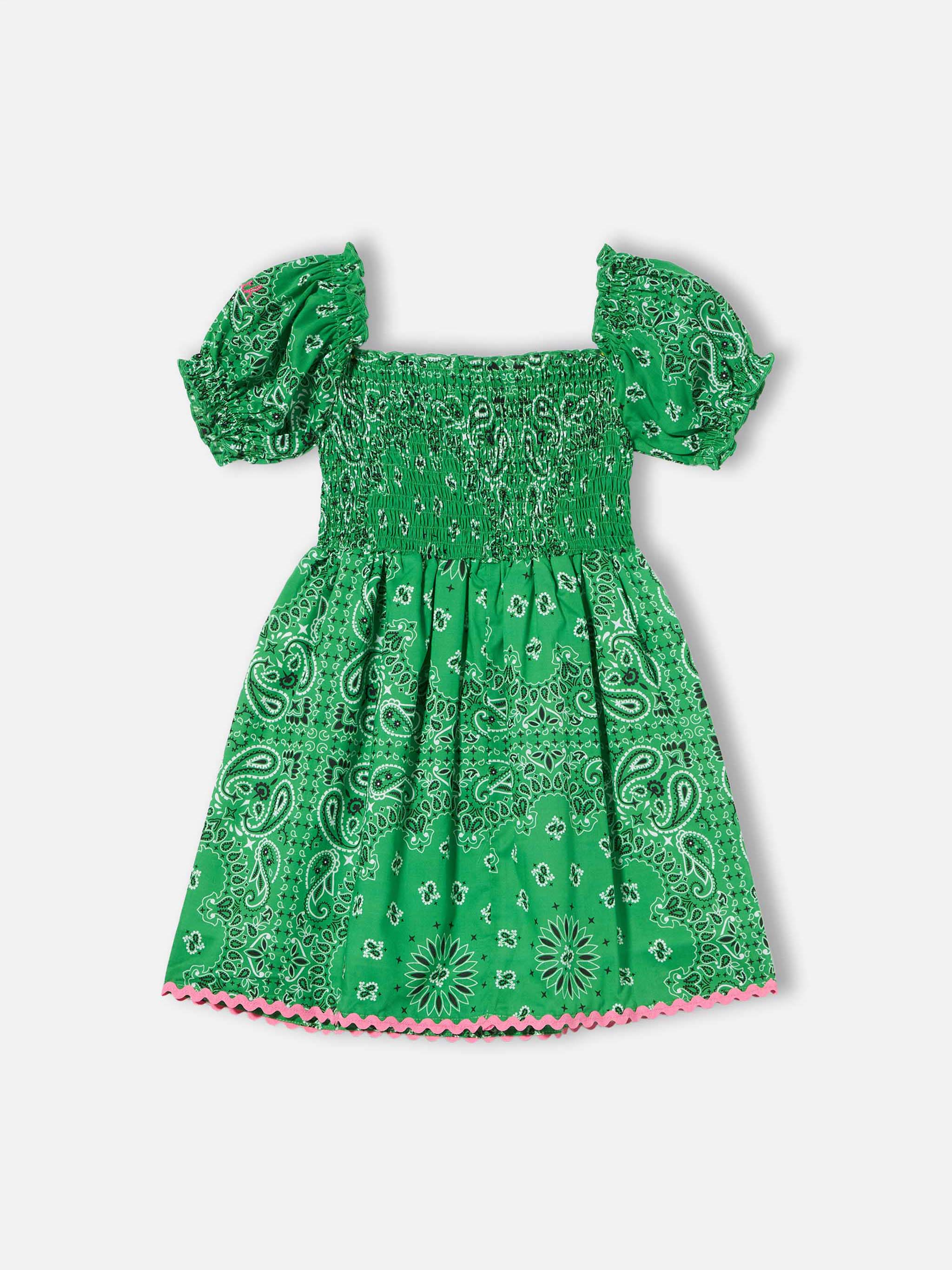 Girl dress bandanna print - Image 2