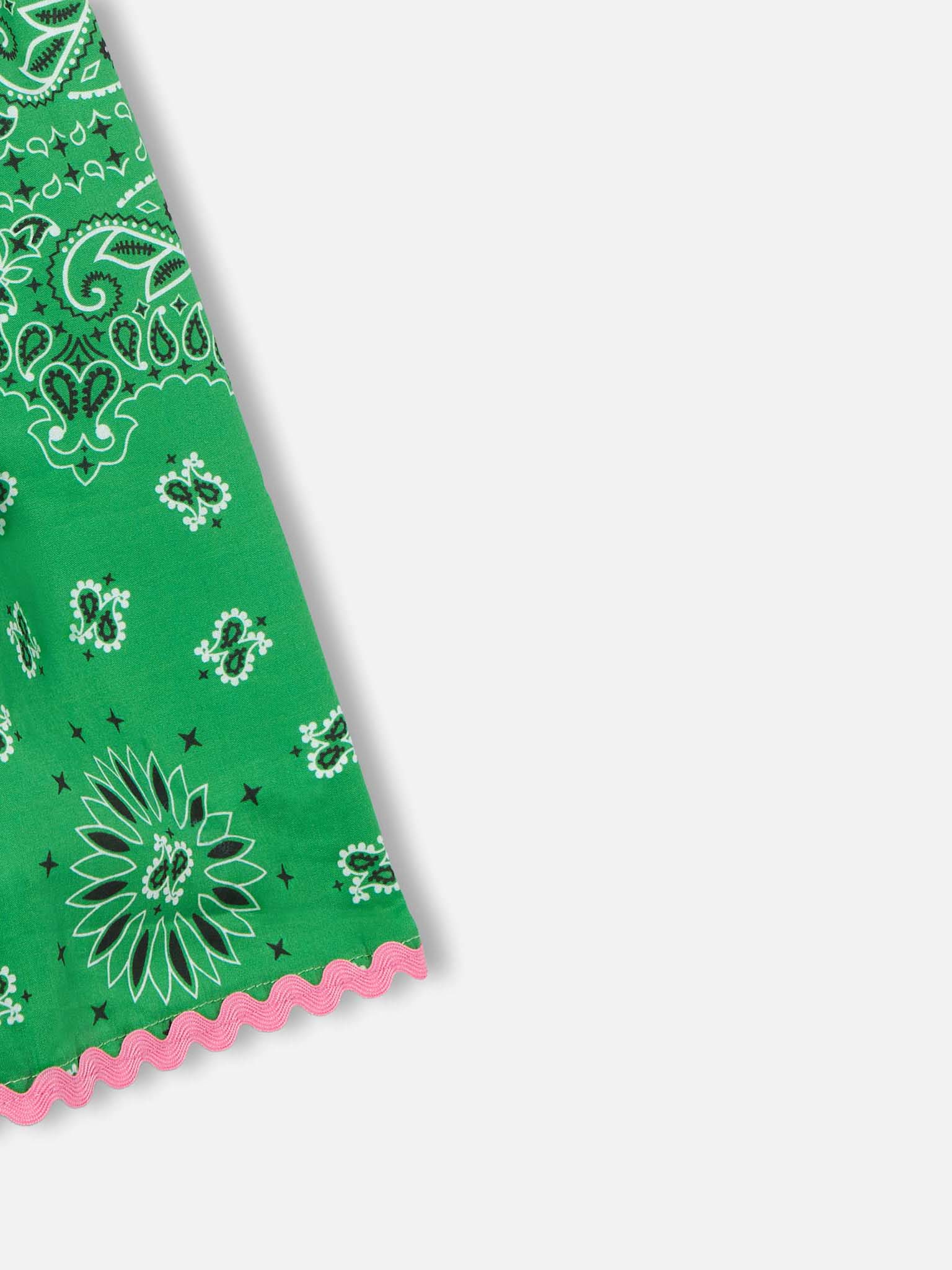 Girl dress bandanna print - Image 4