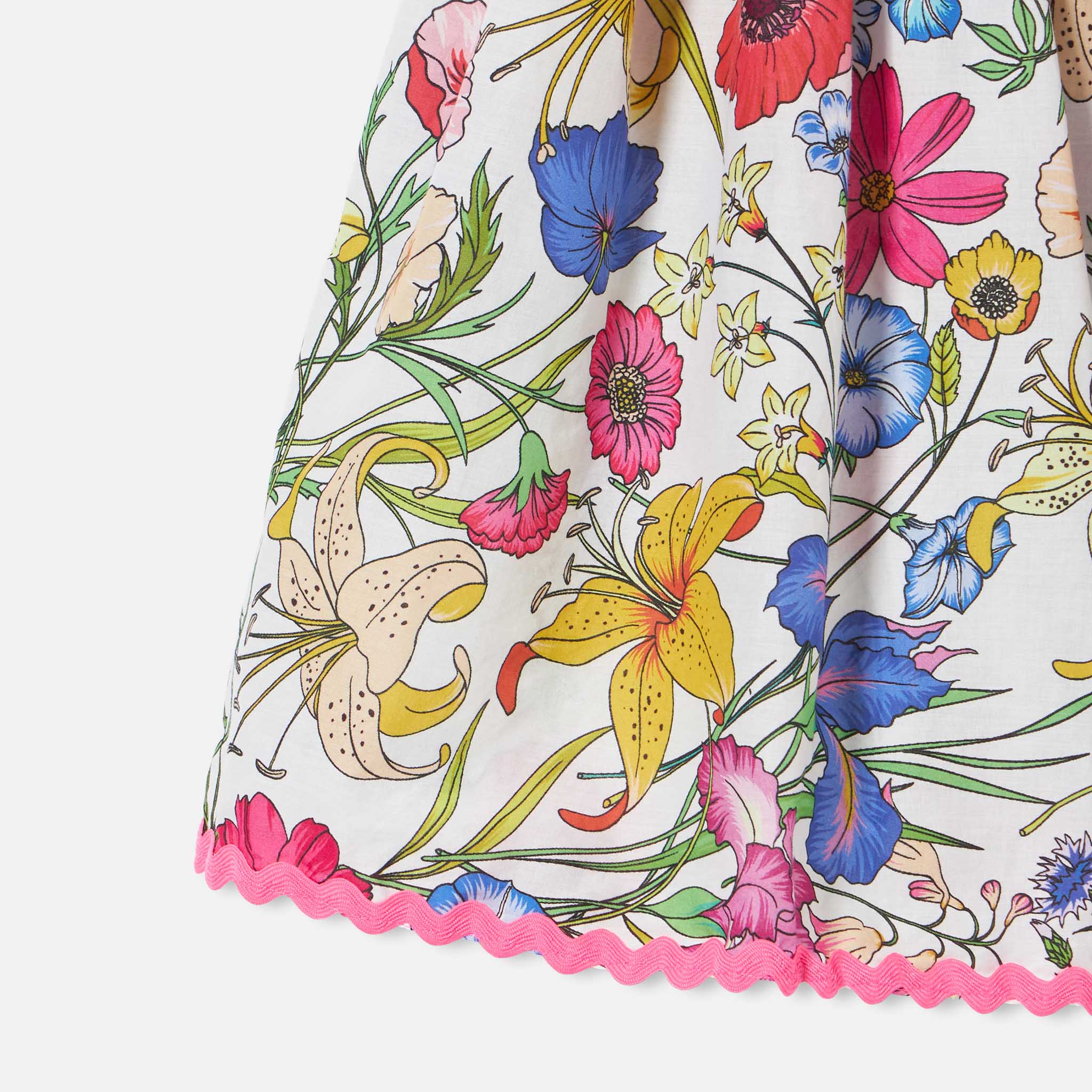 Girl dress flower print - Image 3