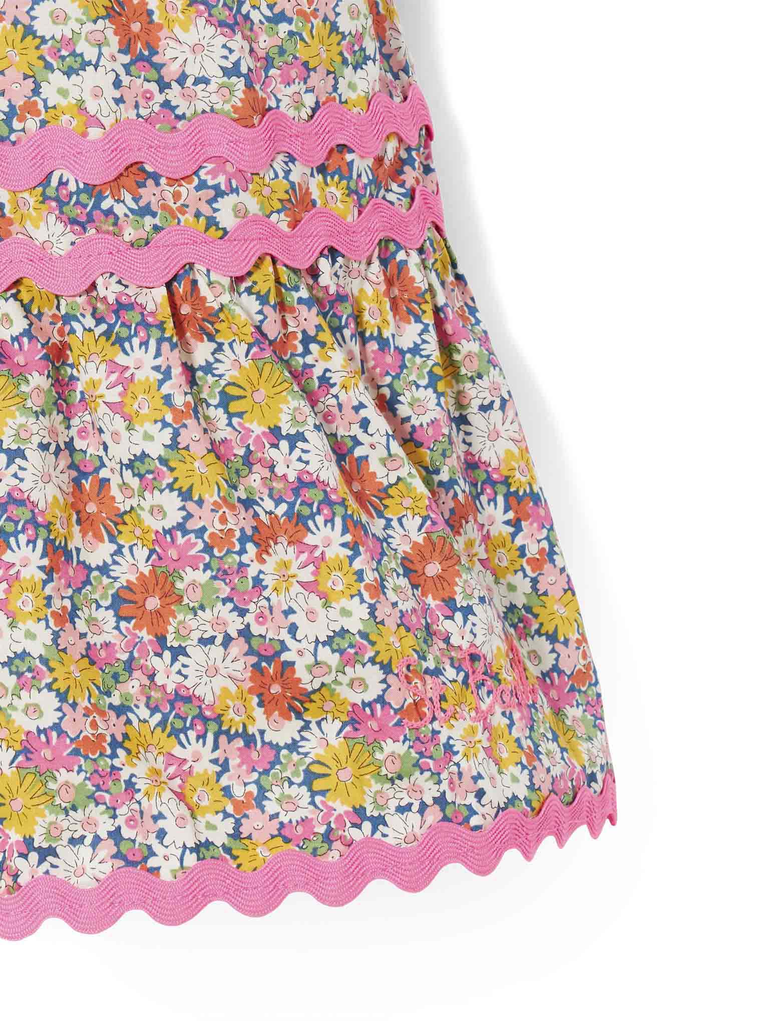 Girl dress with Liberty flower print | Made with Liberty fabric - Image 2