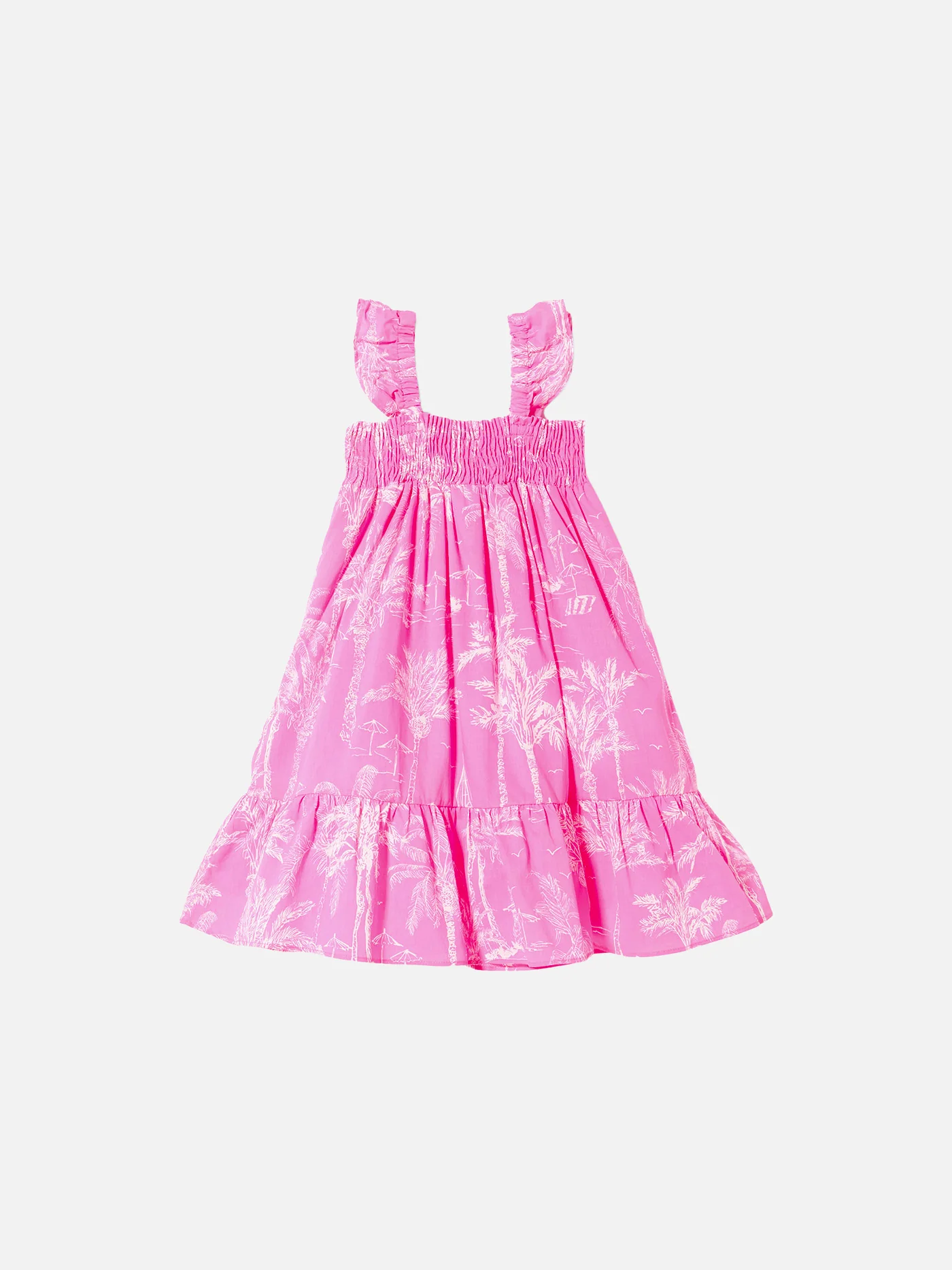 Girl dress with toile de jouy print - Image 2