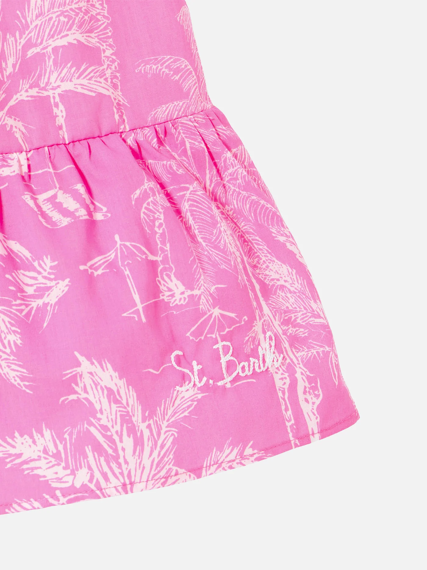 Girl dress with toile de jouy print - Image 3