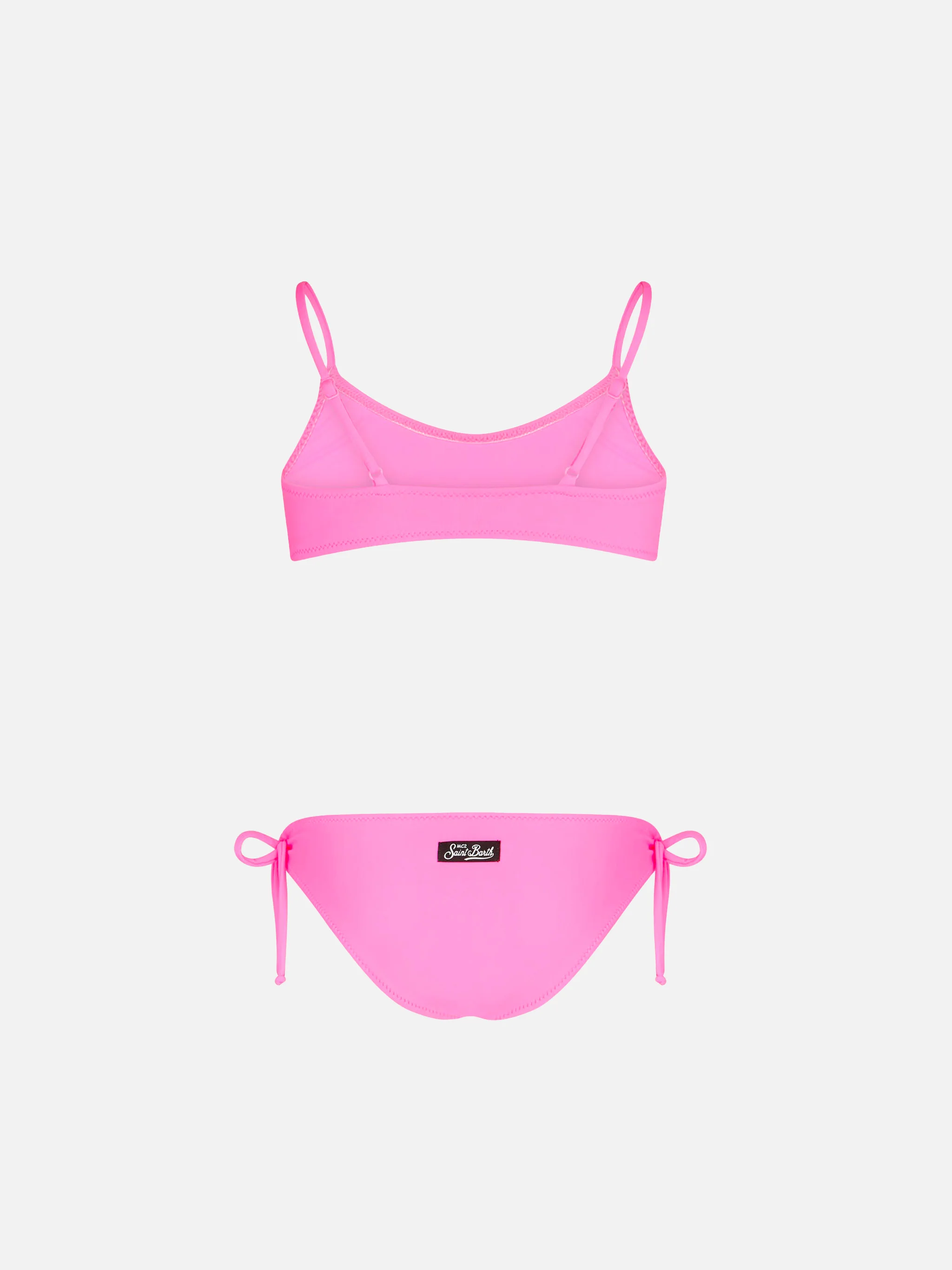 Girl fluo pink bralette bikini - Image 2