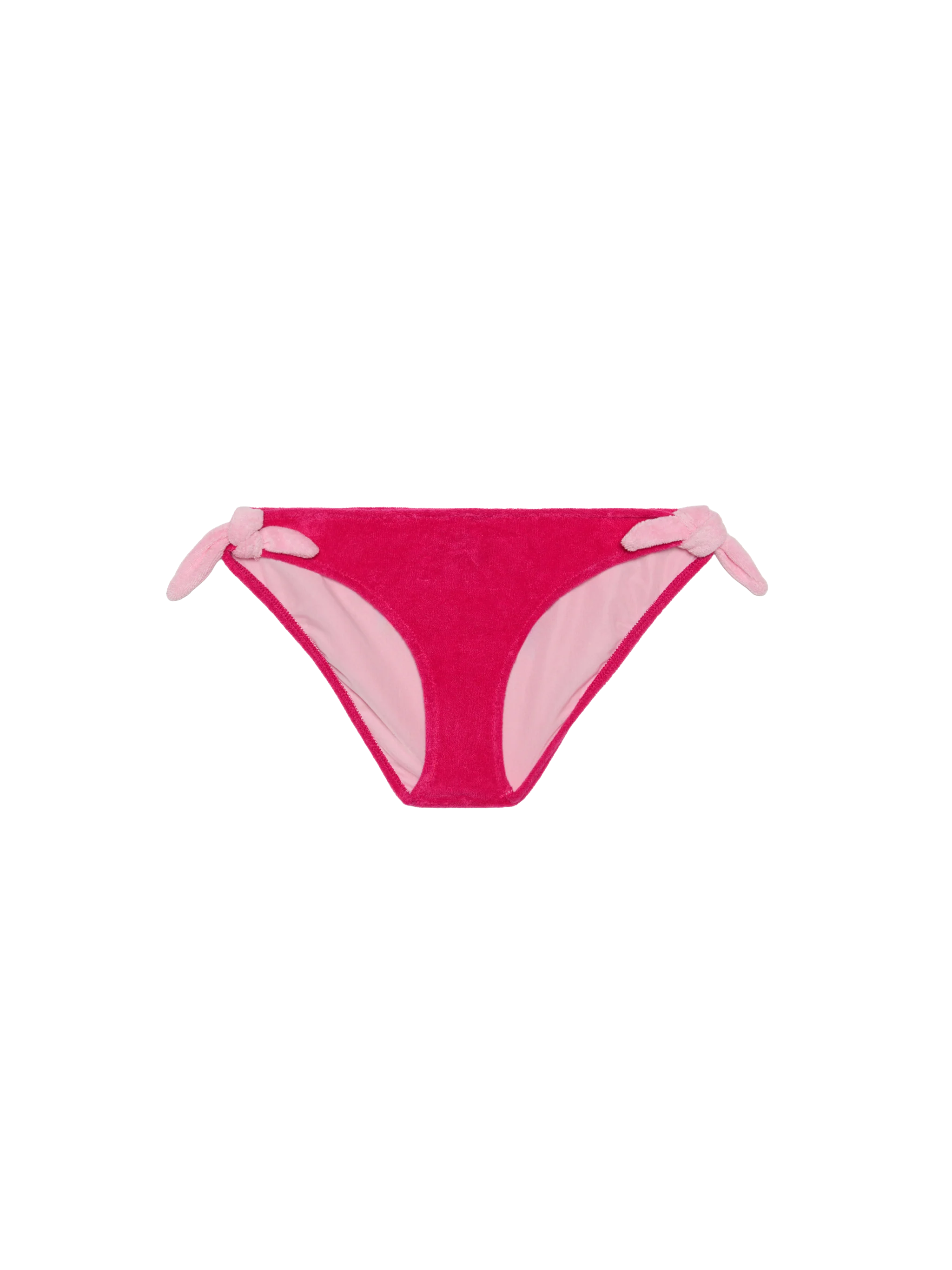 Girl fucsia swim briefs with embroidery