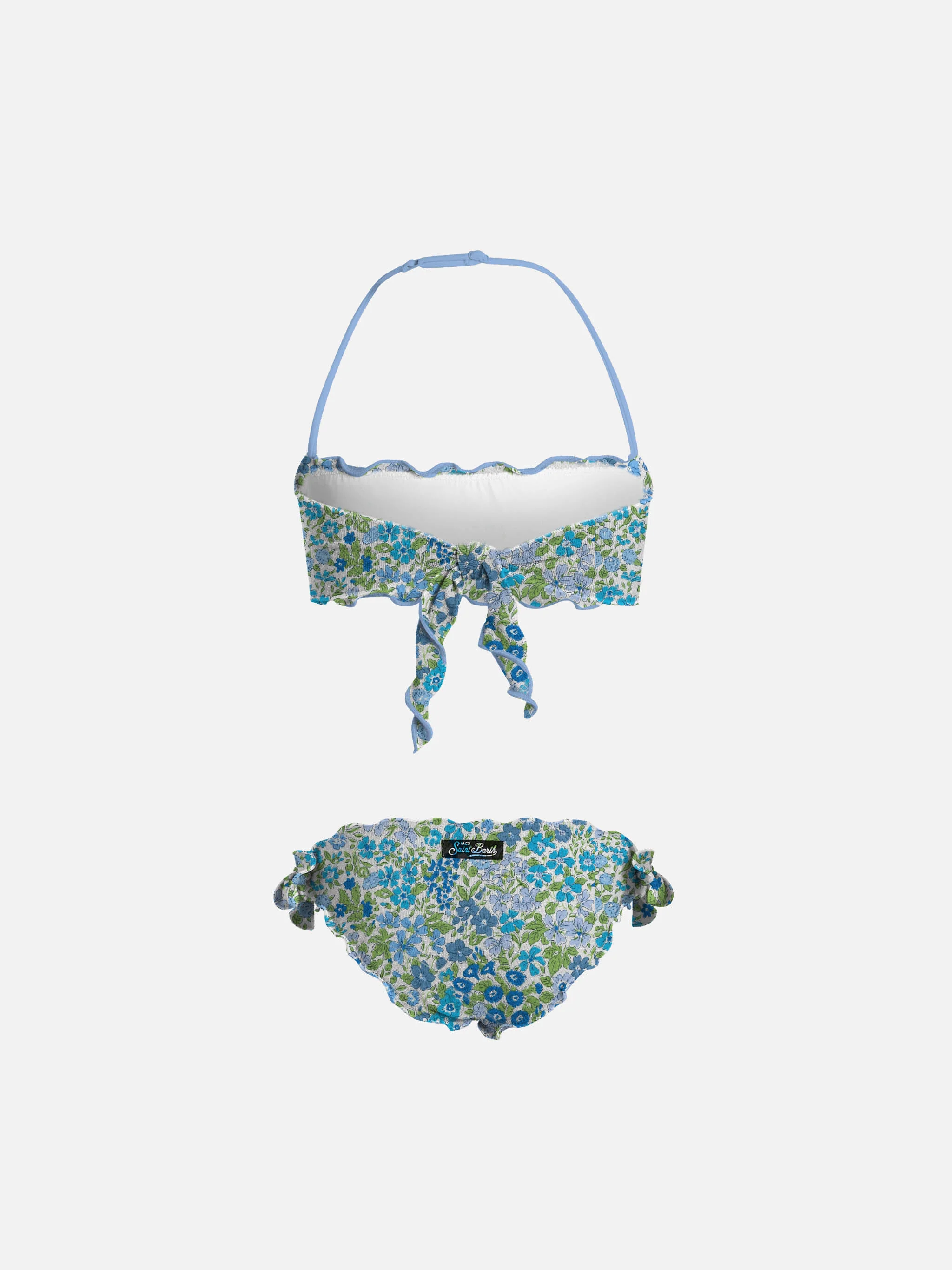Girl Joanna Luise print bandeau classic bikini Emy | MADE WITH LIBERTY FABRIC - Image 2