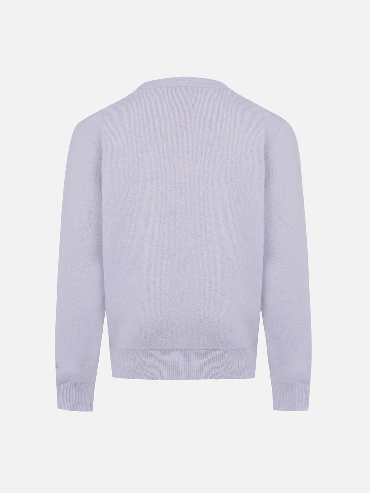 Girl lilac crewneck sweater Princess with fawn print - Image 2