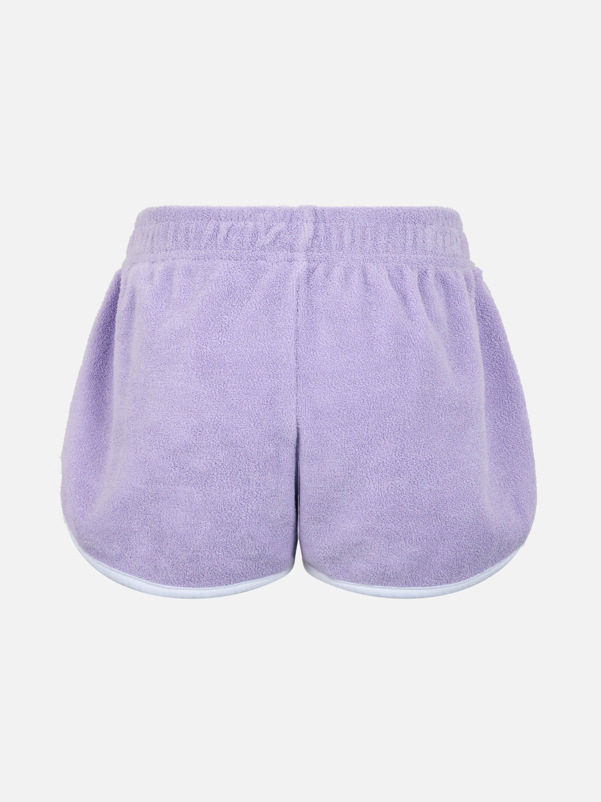 Girl lilac terry pull up shorts Curly - Image 2
