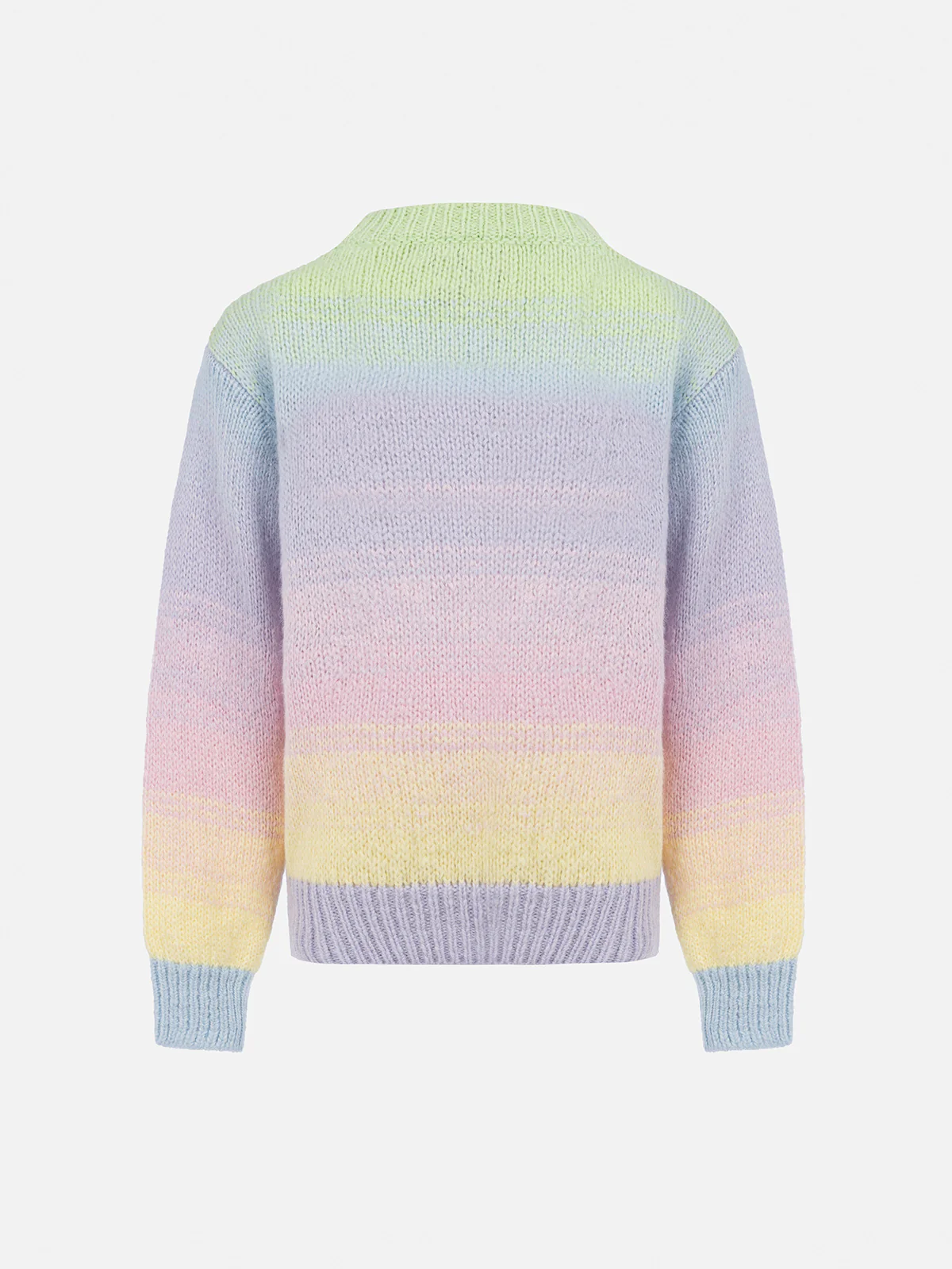 Girl multicolor striped crewneck sweater Danya - Image 2