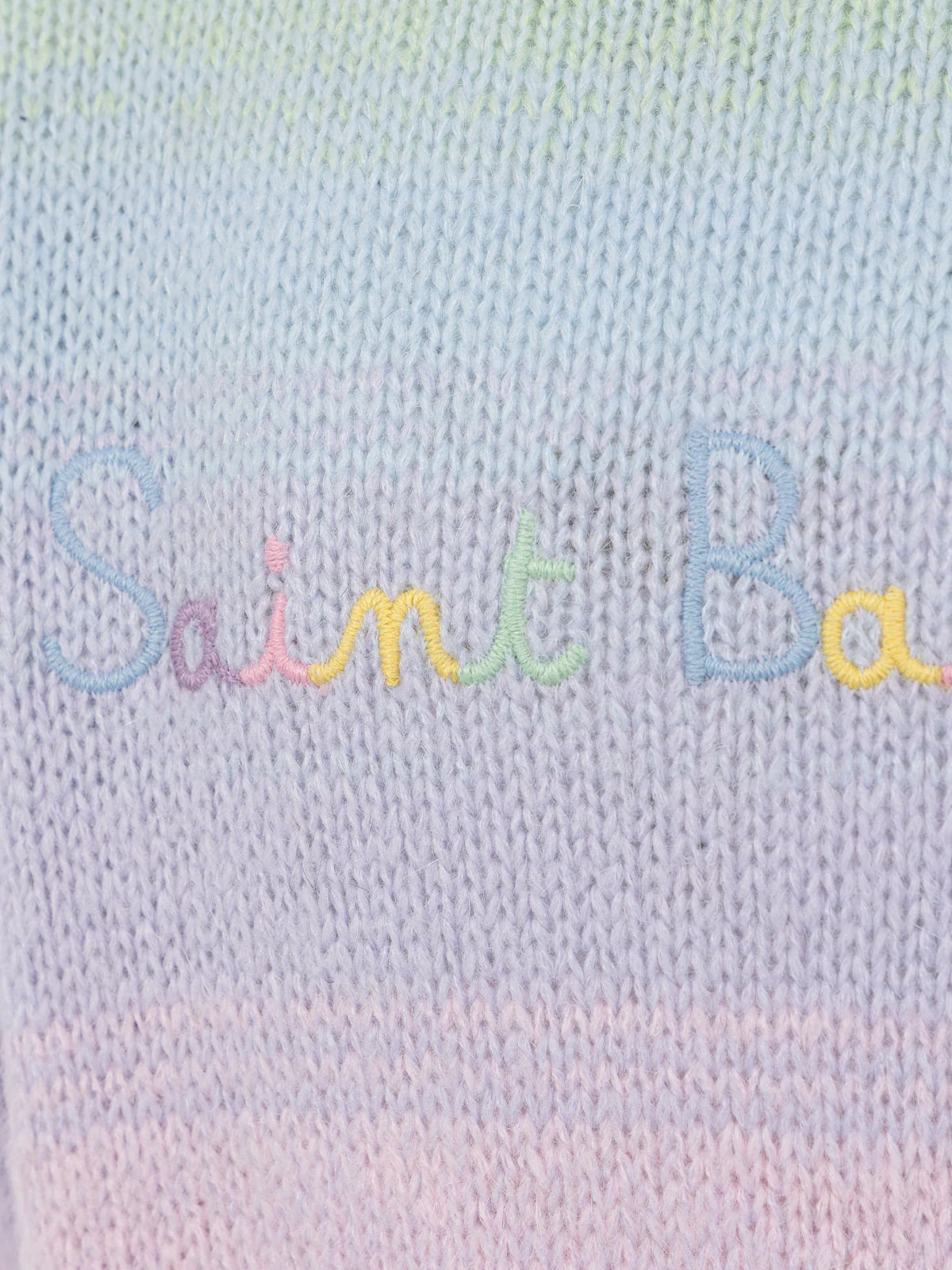 Girl multicolor striped crewneck sweater Danya - Image 3